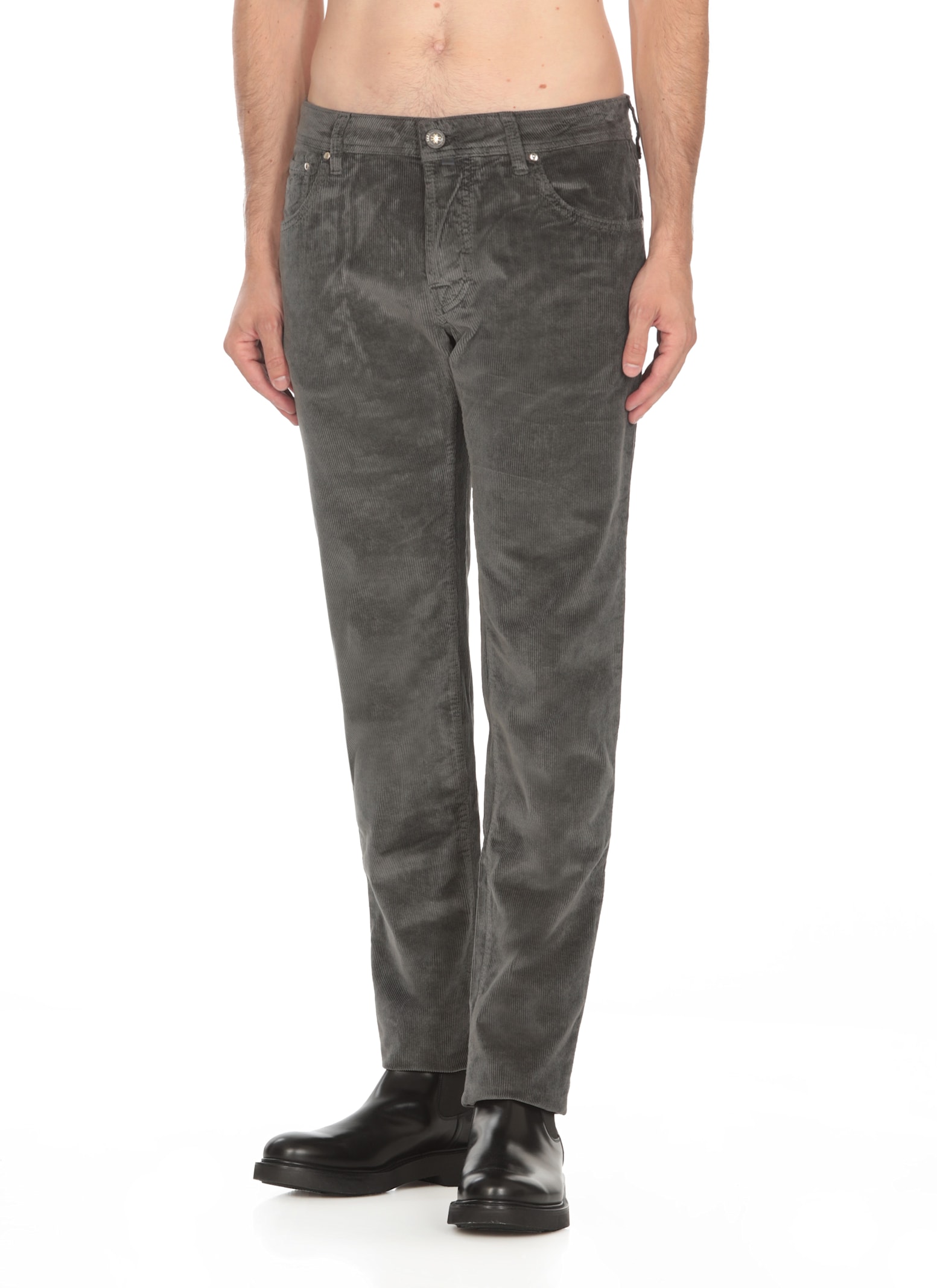 Shop Jacob Cohen Nick Jeans In Grey