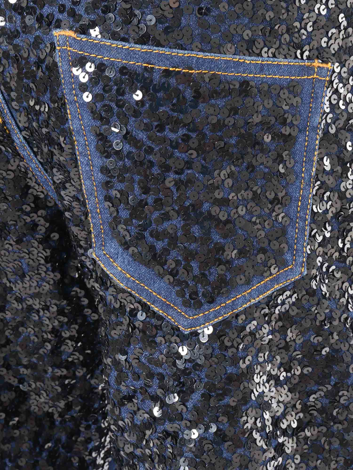 P.A.R.O.S.H BLU JEANS WITH SEQUINS 