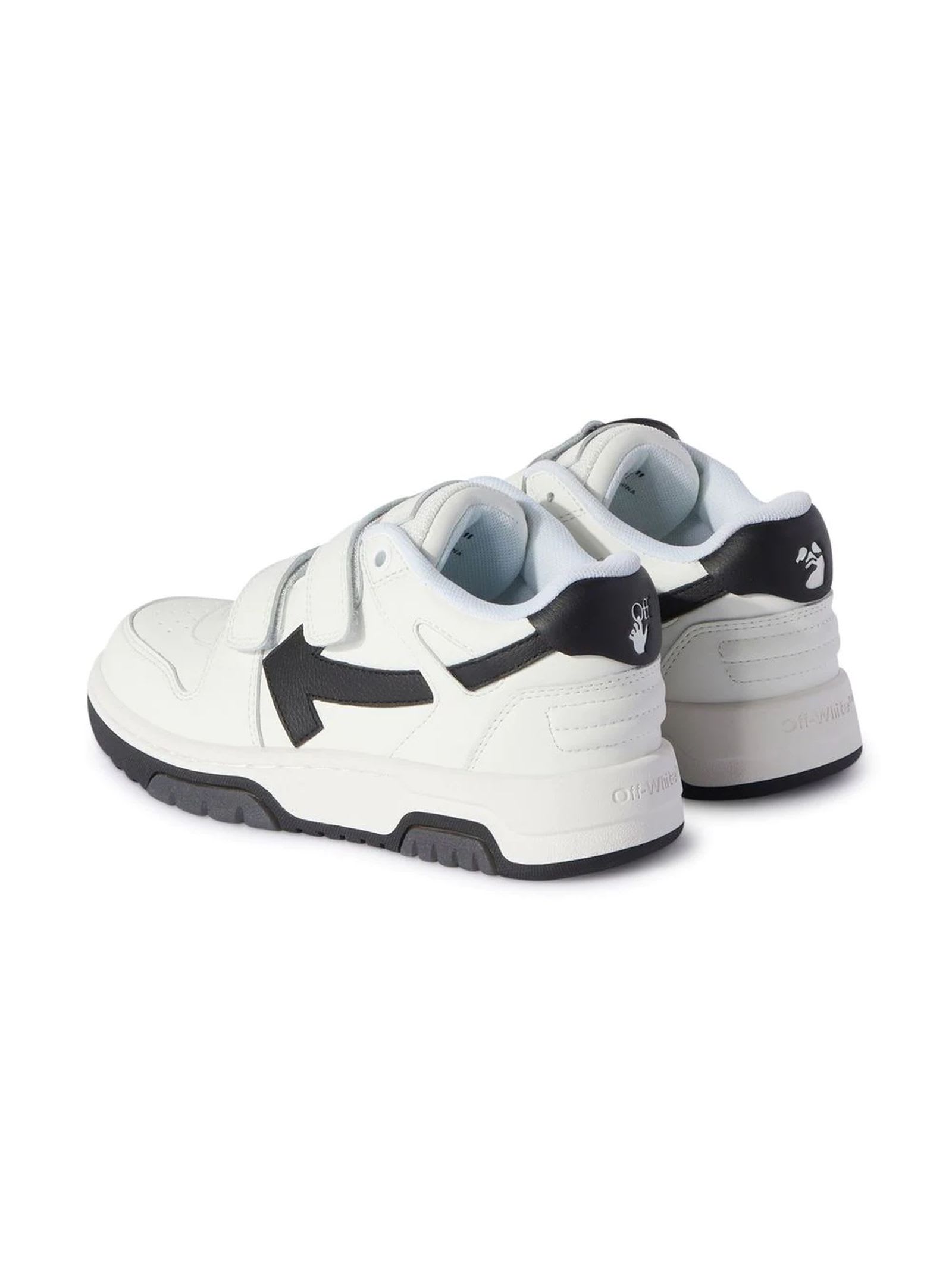 Shop Off-white White Leather Sneakers In Bianco