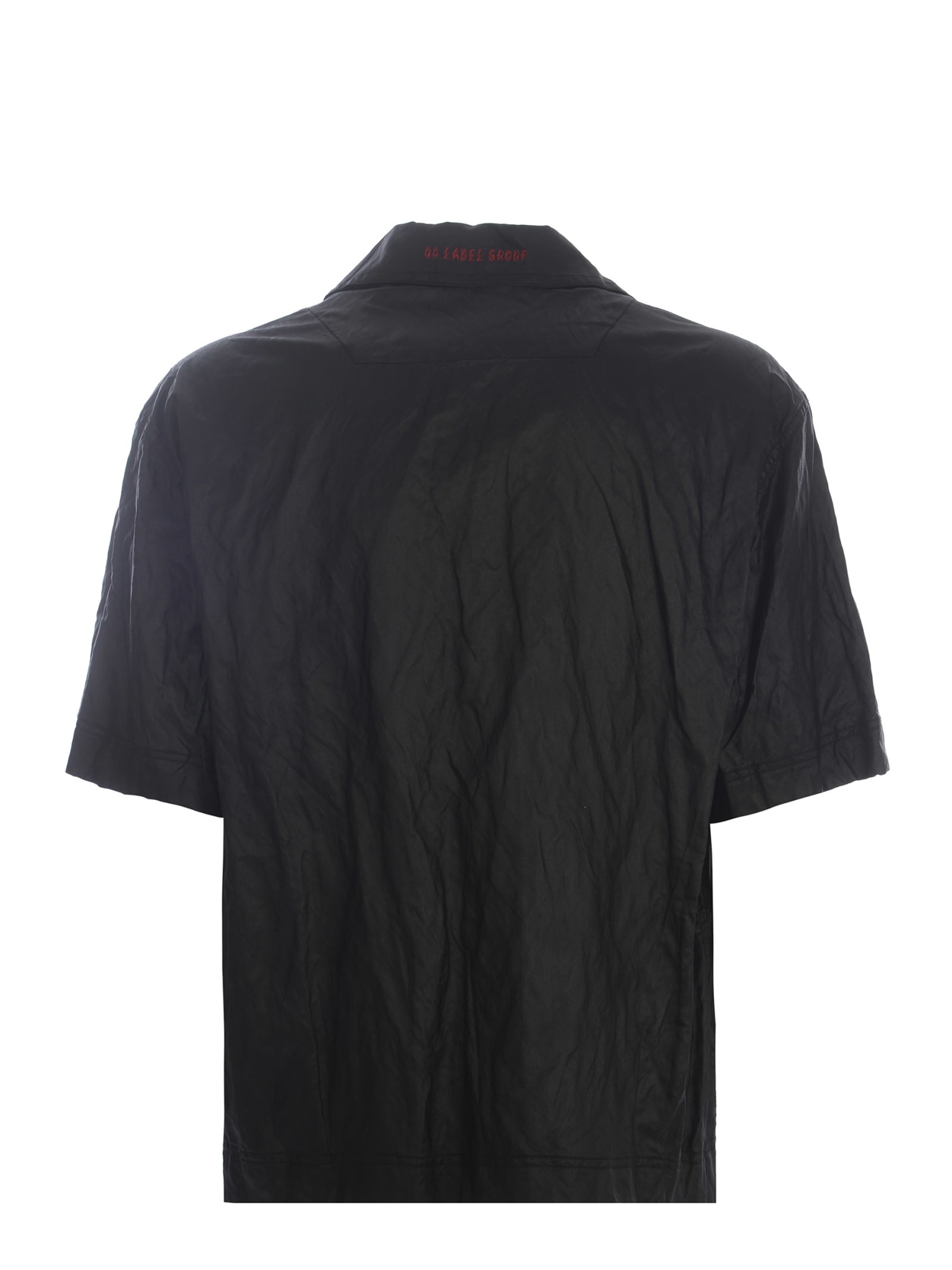 Shop 44 Label Group Bowling Shirt 44label Group Made Of Viscose In Black