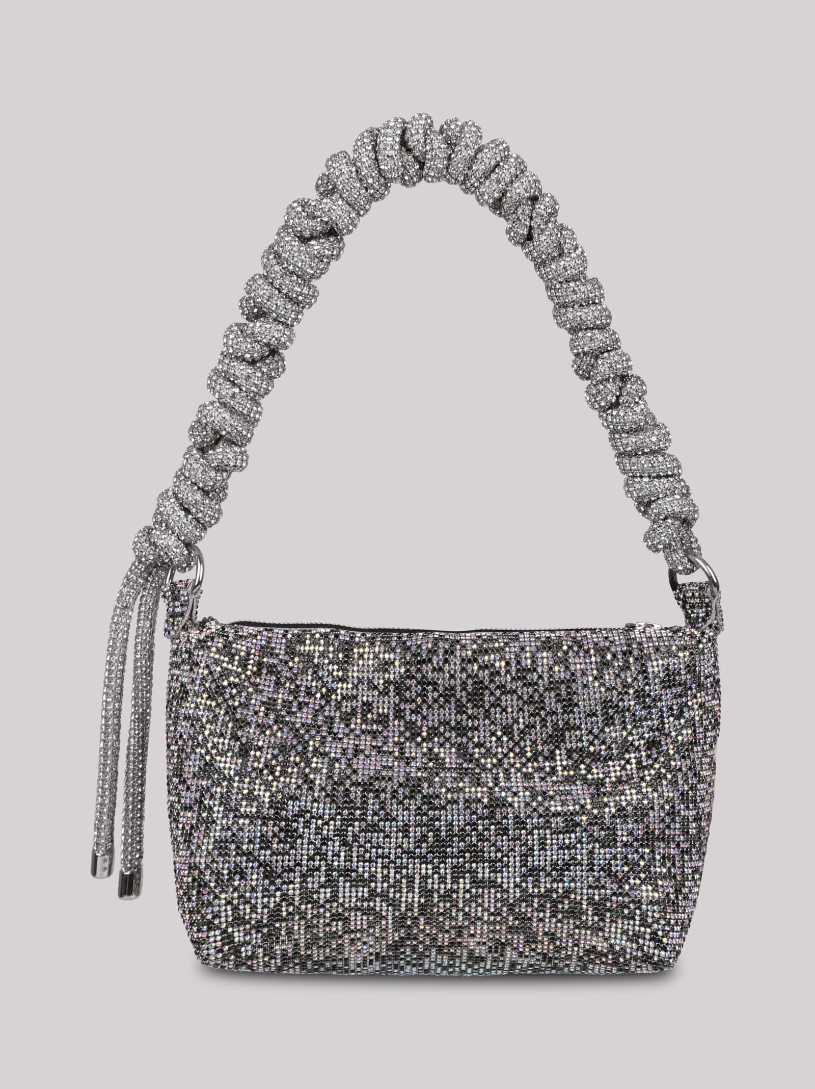 Shop Kara Crystal Mesh Phone Cord Shoulder Bag
