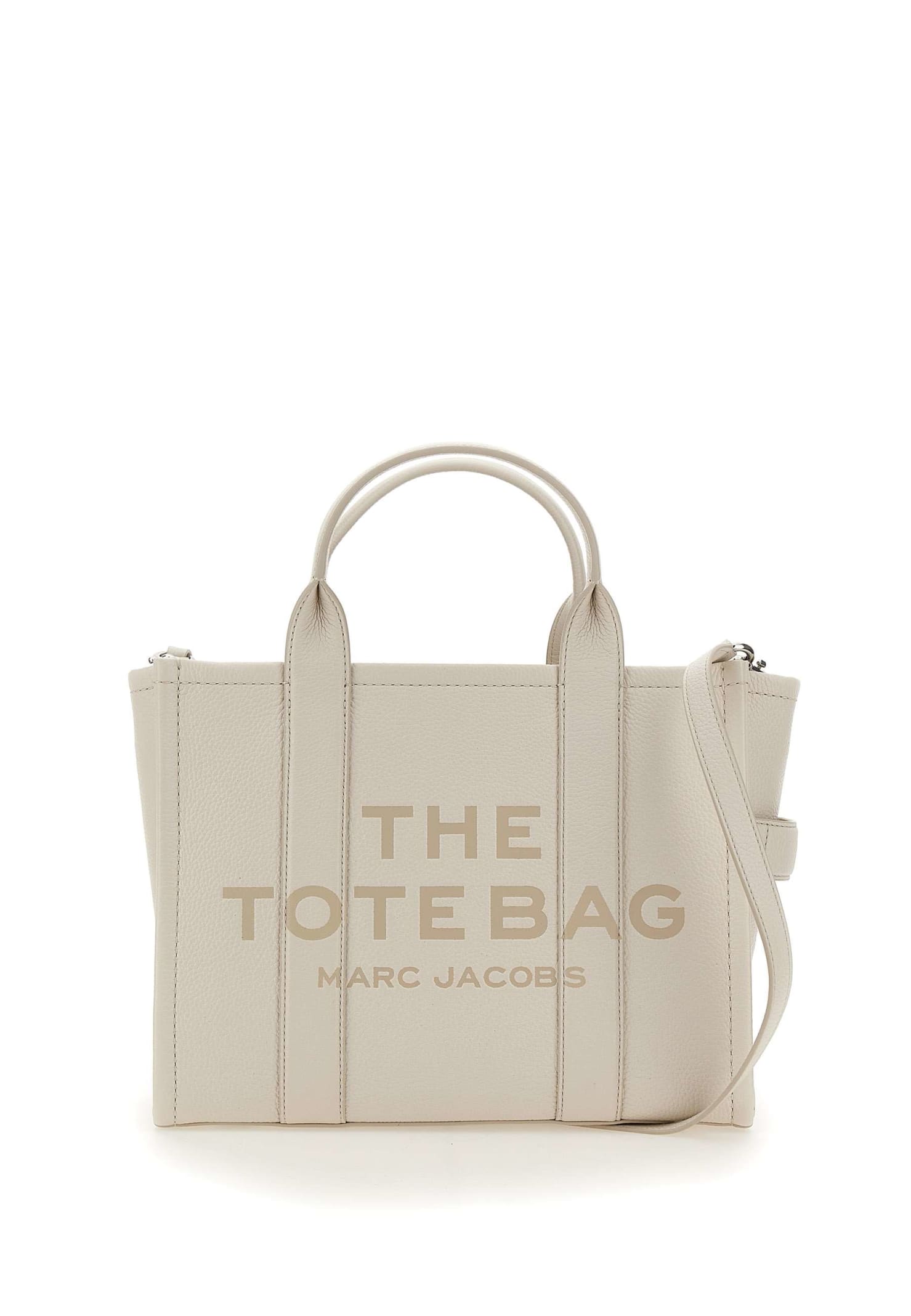 Shop Marc Jacobs The Tote Medium Bag In White