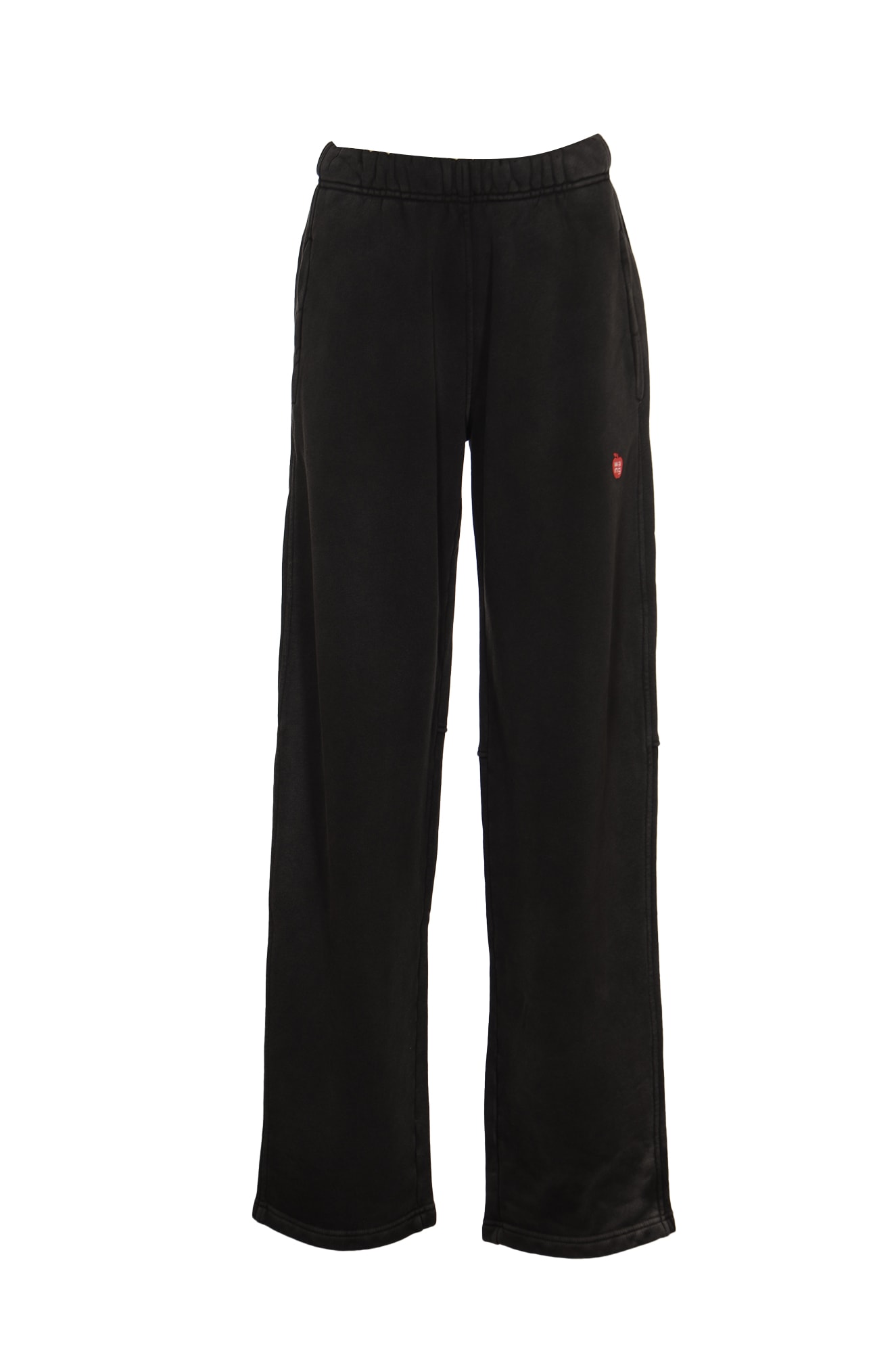 Shop Alexander Wang Tres Petit Straight Track Pants In Washed Jet