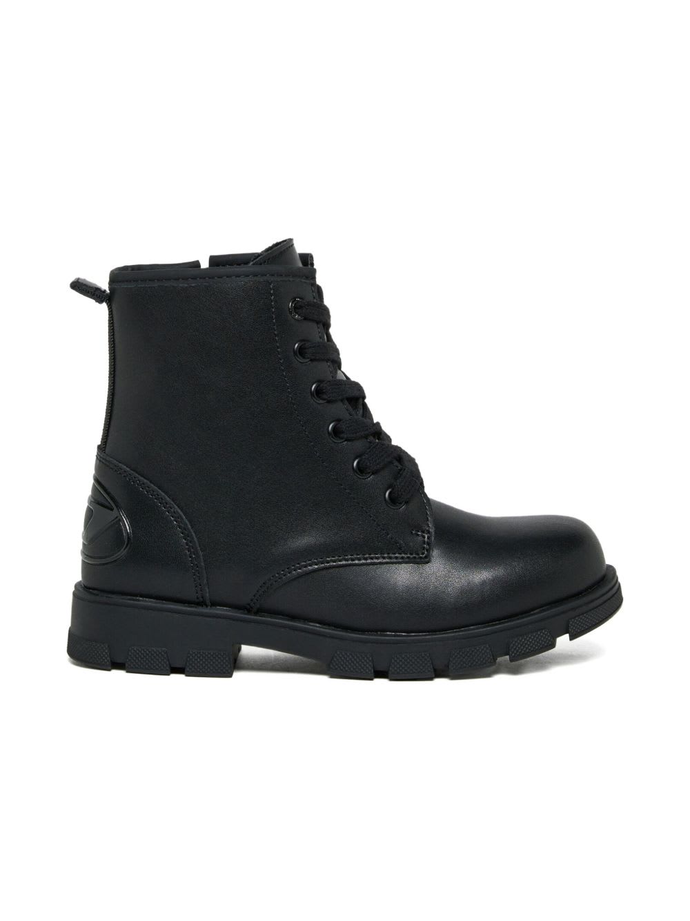 Diesel D-hammer Ak Lace-up Combat Boots In Black
