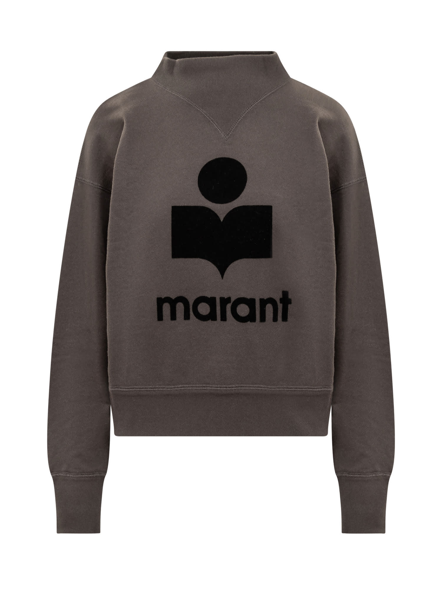 Marant Étoile Moby Sweatshirt With Flocked Logo