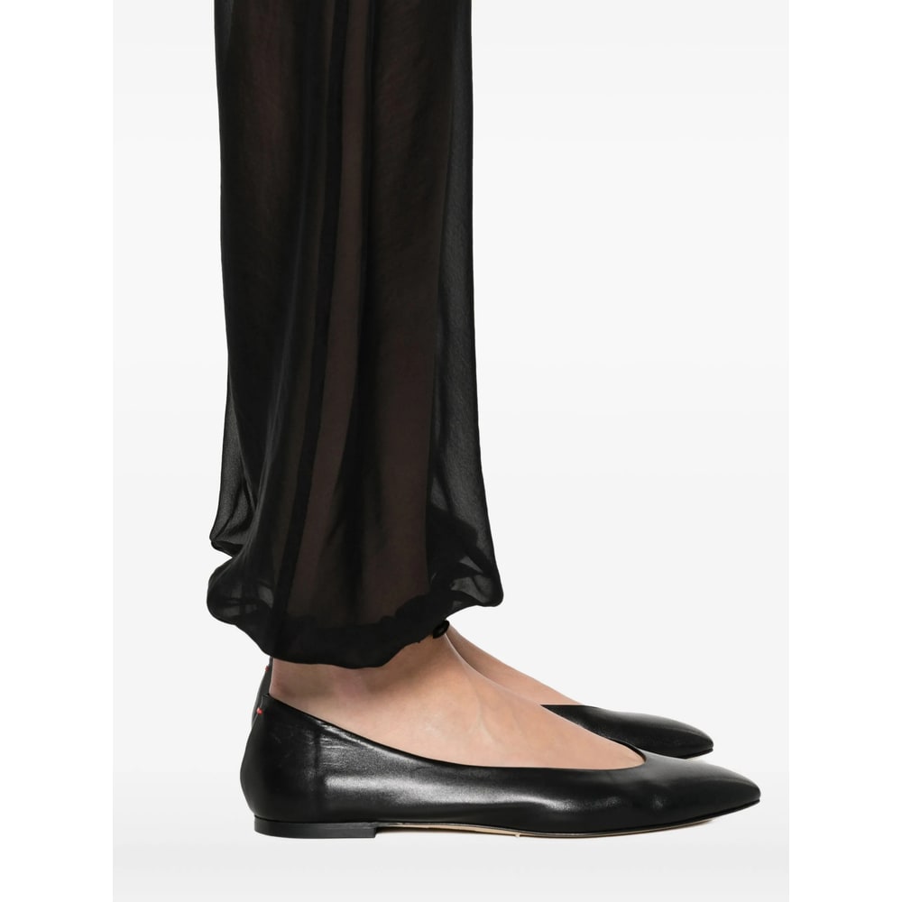 Paloma Wool Silk Palazzo Trousers In Black