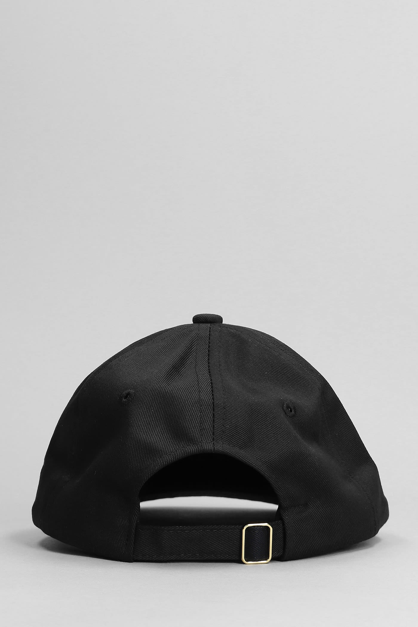 Shop Casablanca Hats In Black Cotton