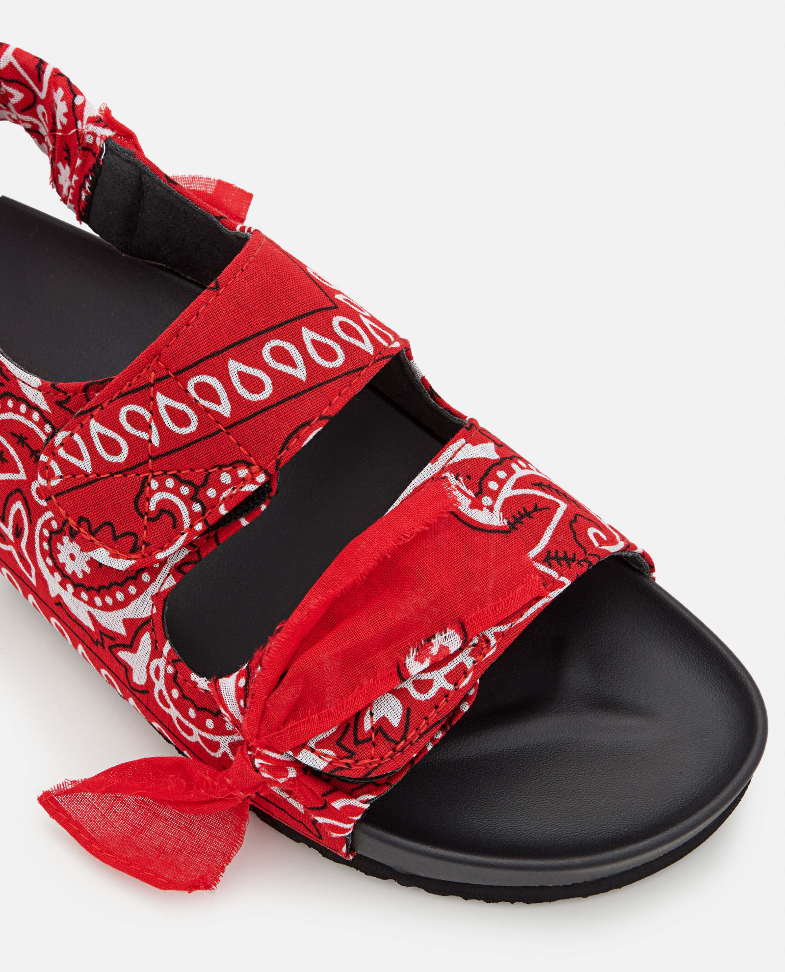 Shop Arizona Love Apache Bandana Sandals In Red