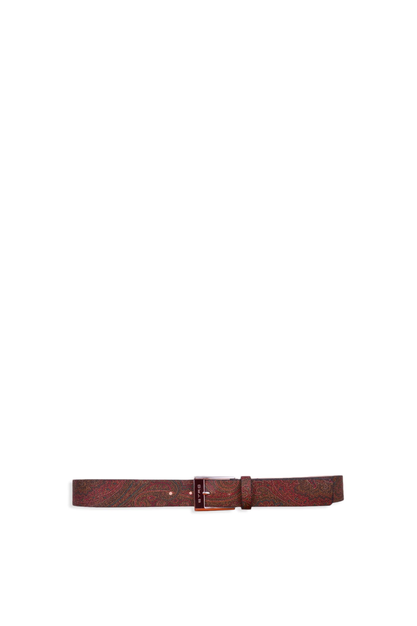 Reversible Paisley Leather Belt