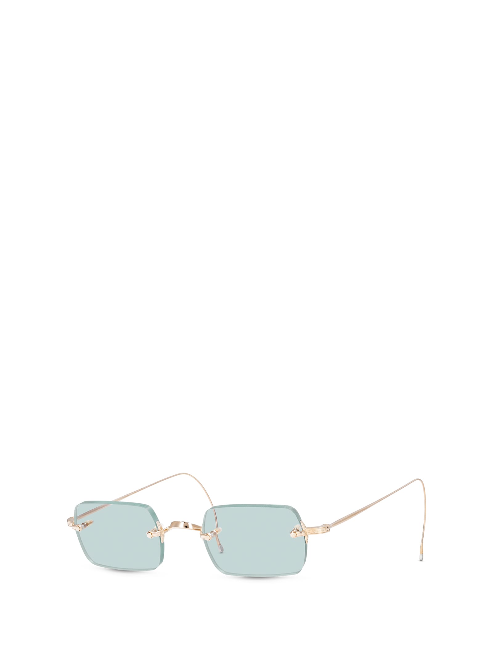 Shop Mr Leight Banzai S 12k White Gold Sunglasses