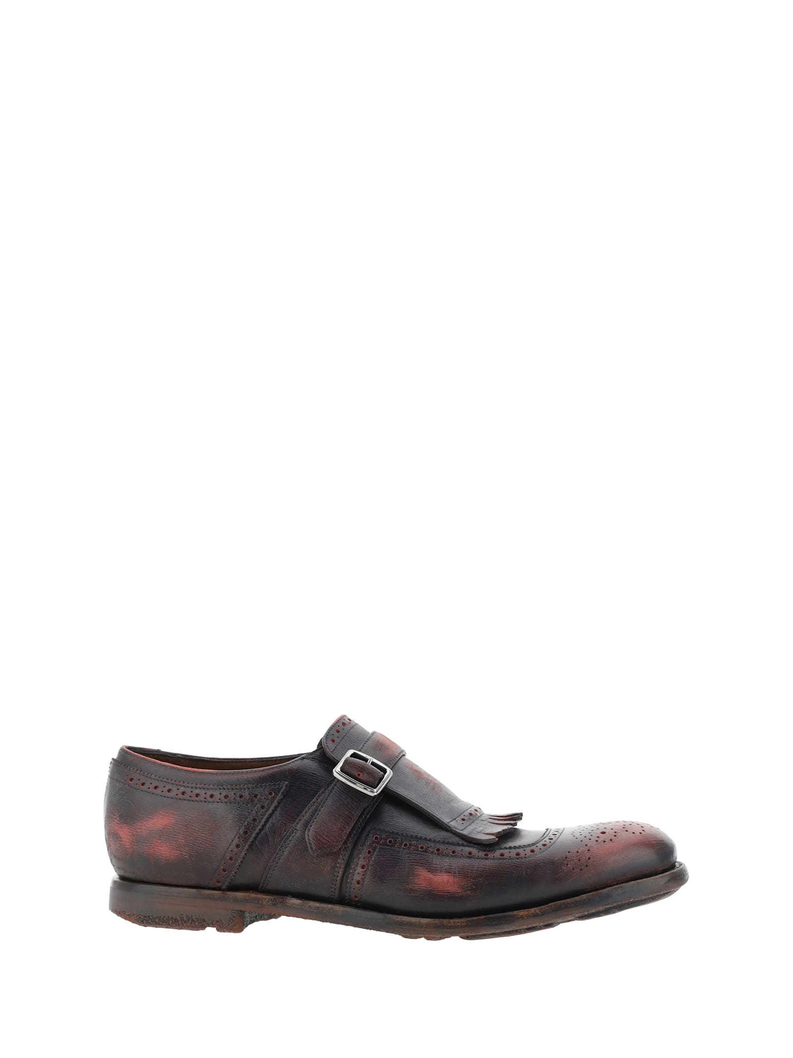 Shop Church's Shangai Loafers In Burgundy