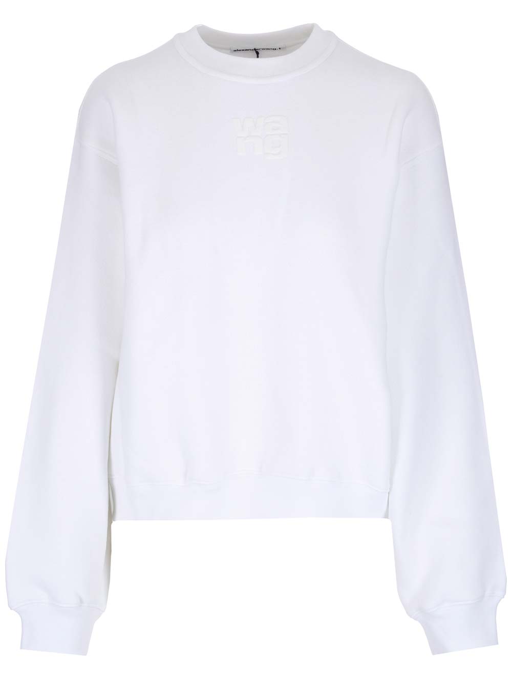 Alexander Wang Logo-print Cotton Sweatshirt In White