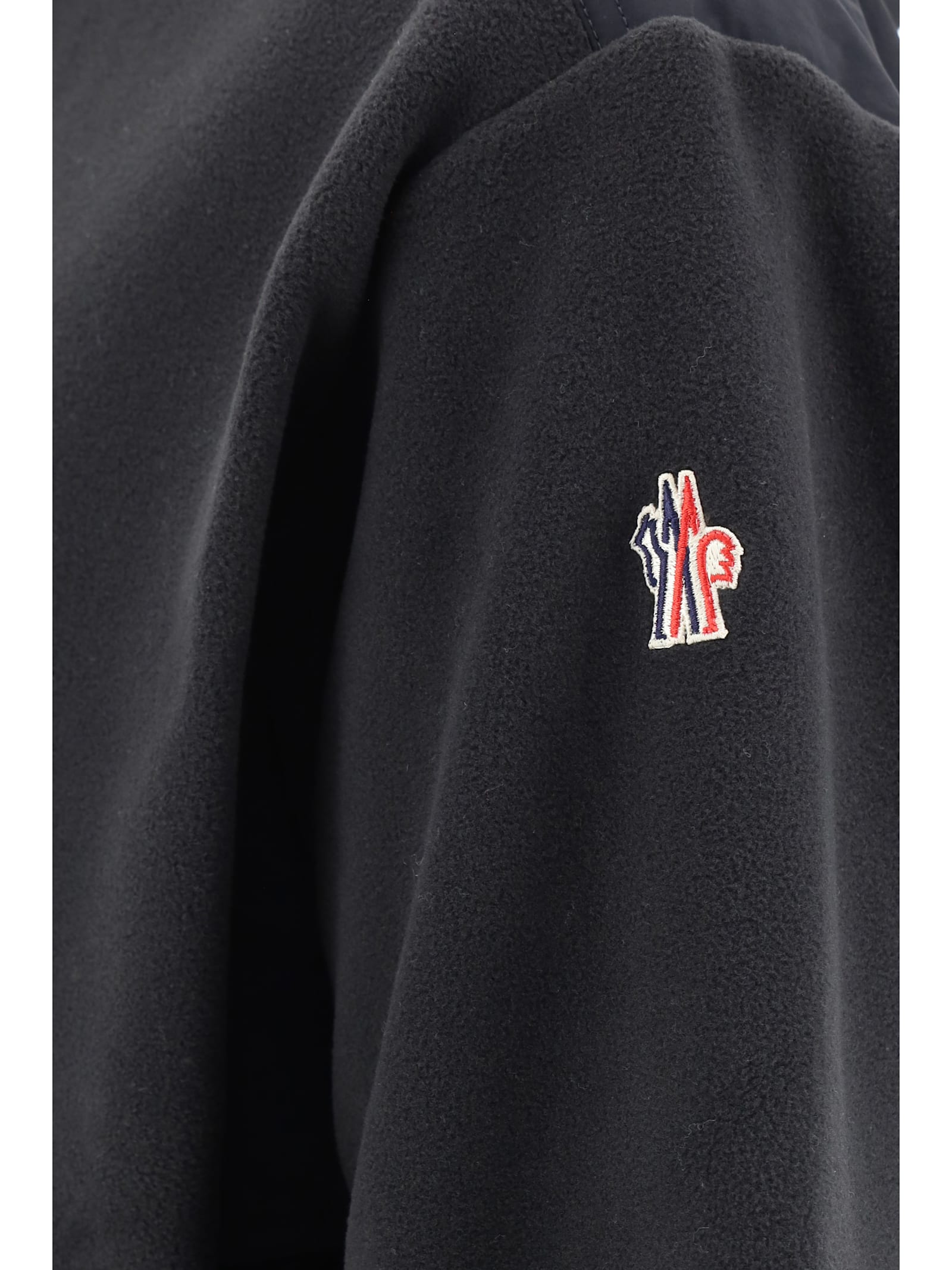 Shop Moncler Hooded Sweatshirt In Black