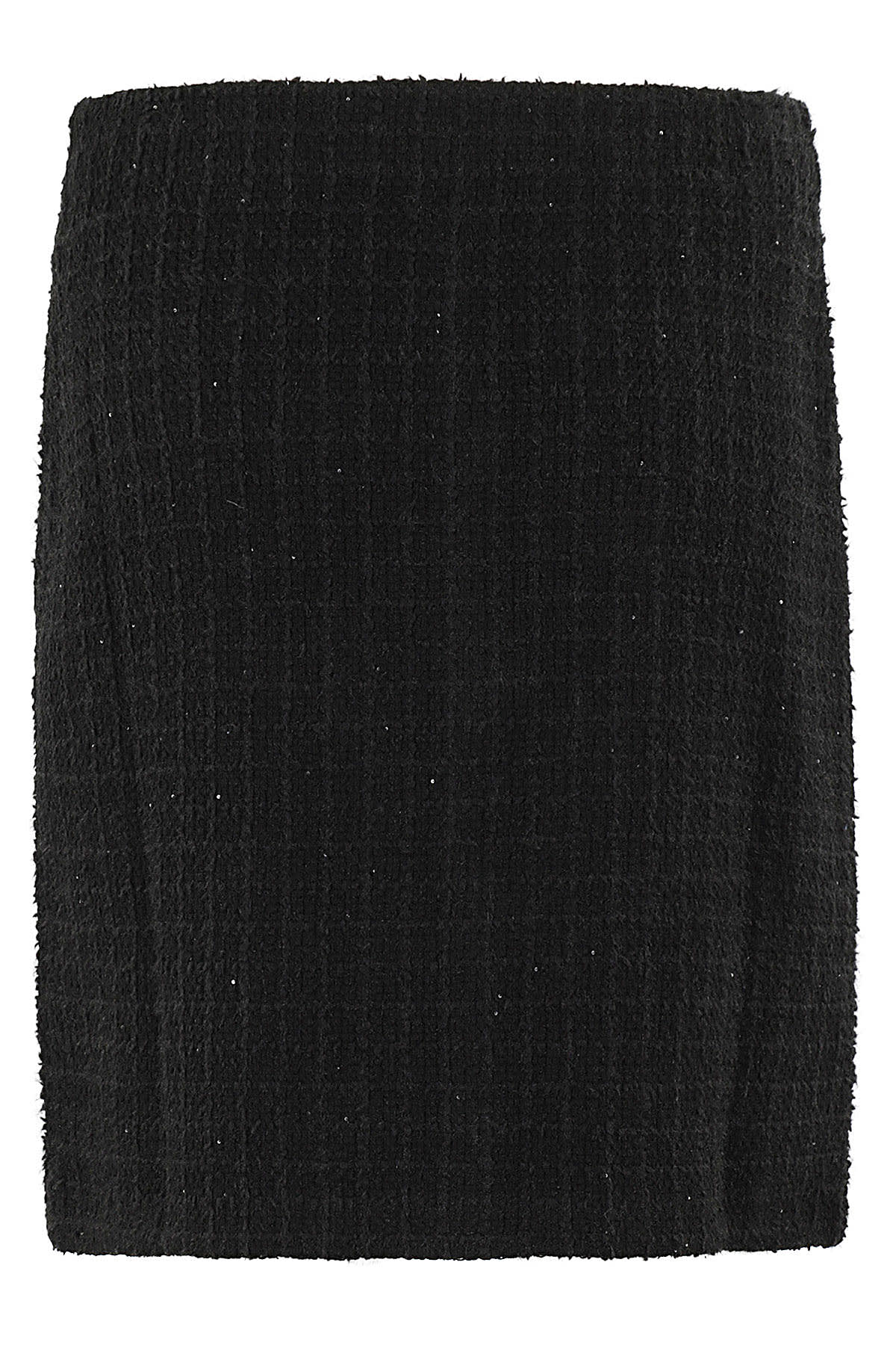 Shop Self-portrait Jewel Button Knit Mini Skirt In Black