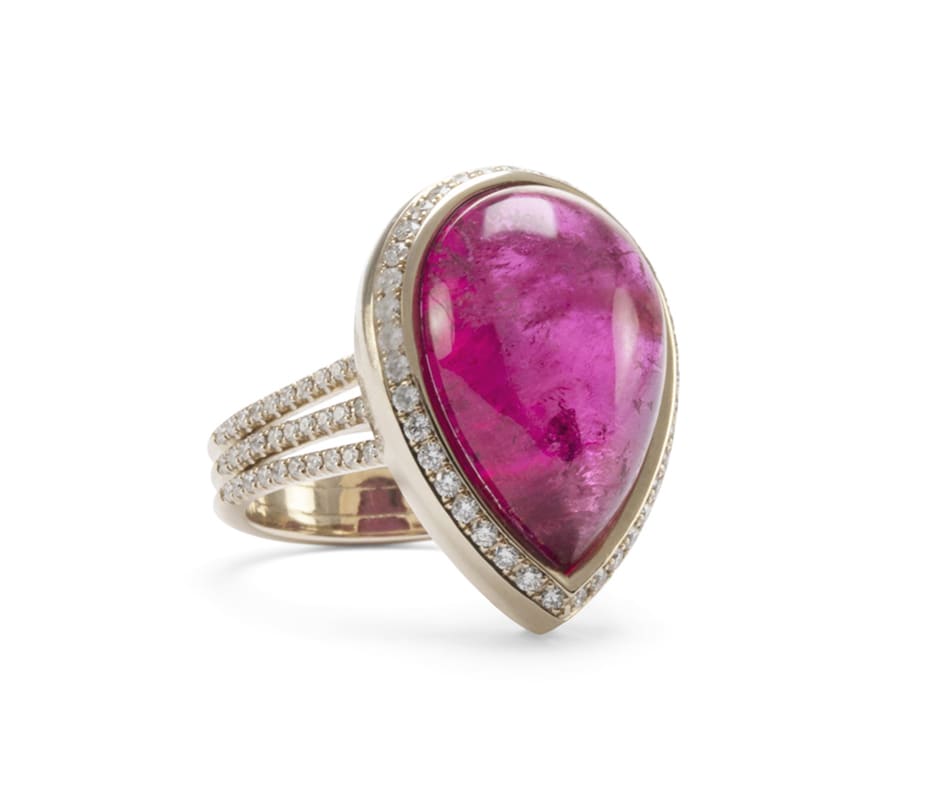 Shop Lo Spazio Jewelry Lo Spazio Rubellite Ring In Pink