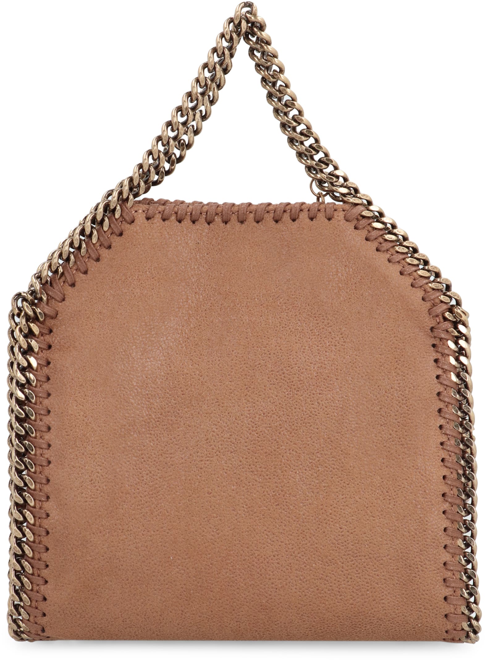 Shop Stella Mccartney Tiny Falabella Mini-bag In Leather Brown