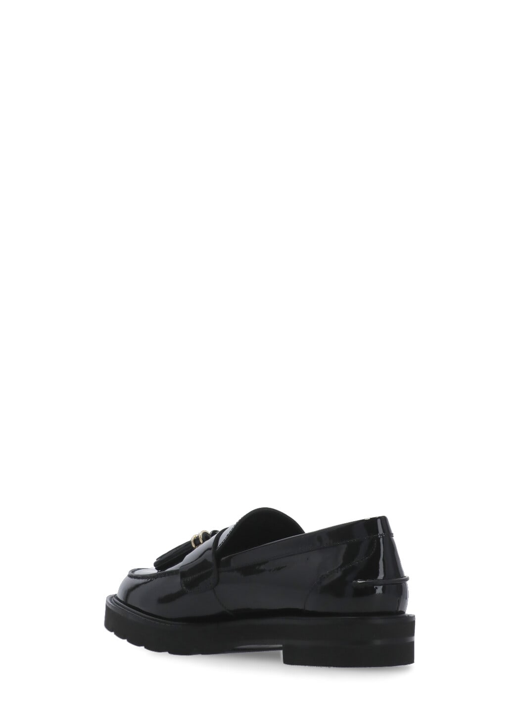 Shop Stuart Weitzman Parker Loafers In Black