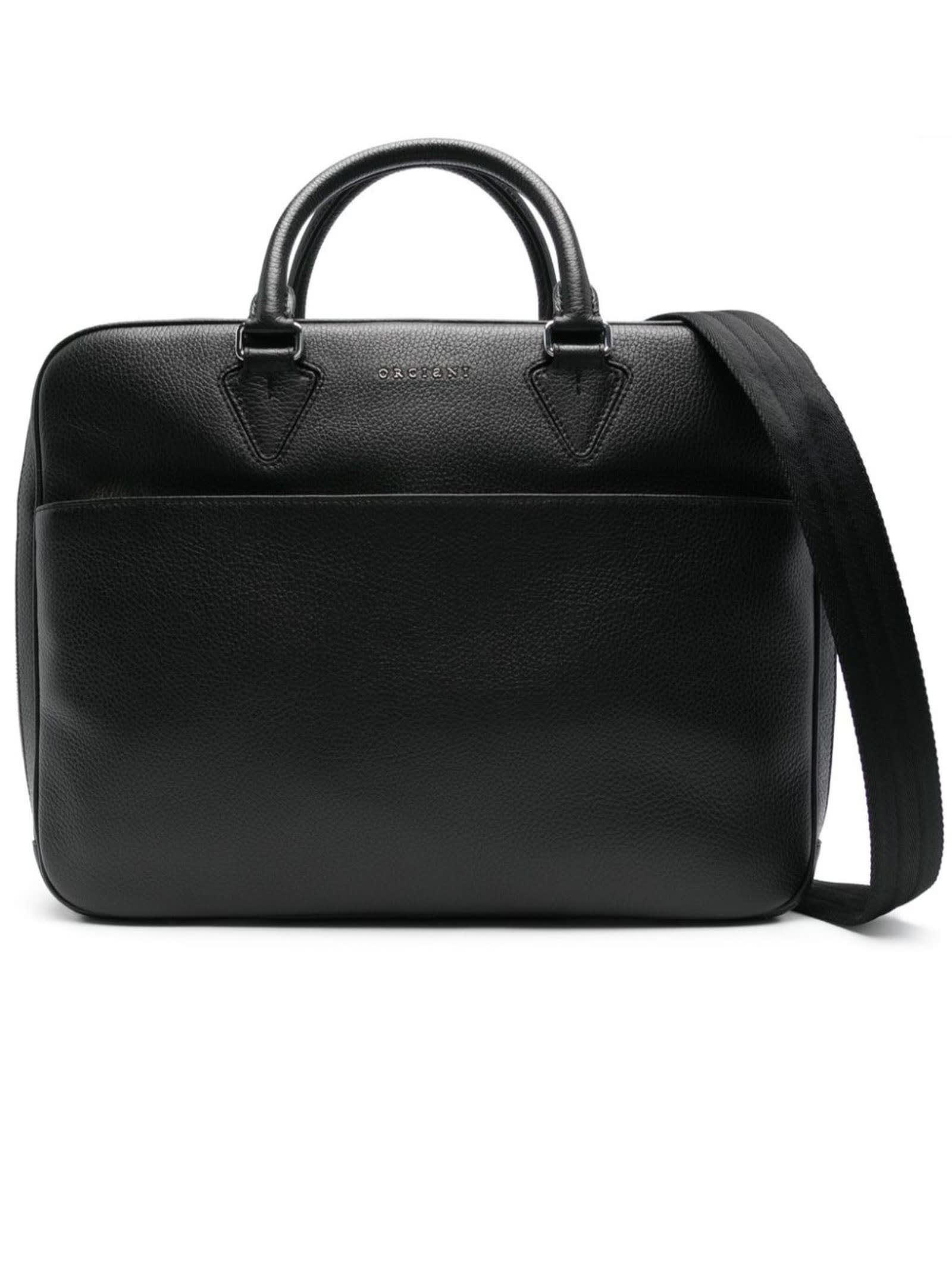 Micron Slim Dollar Leather Business Bag