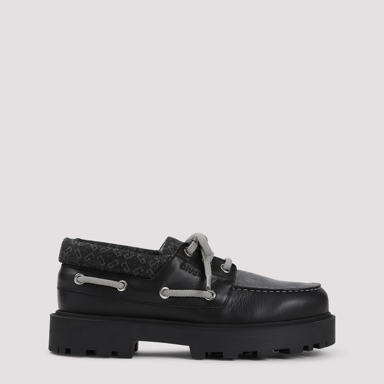 Givenchy Leather Platform Loafers In Black