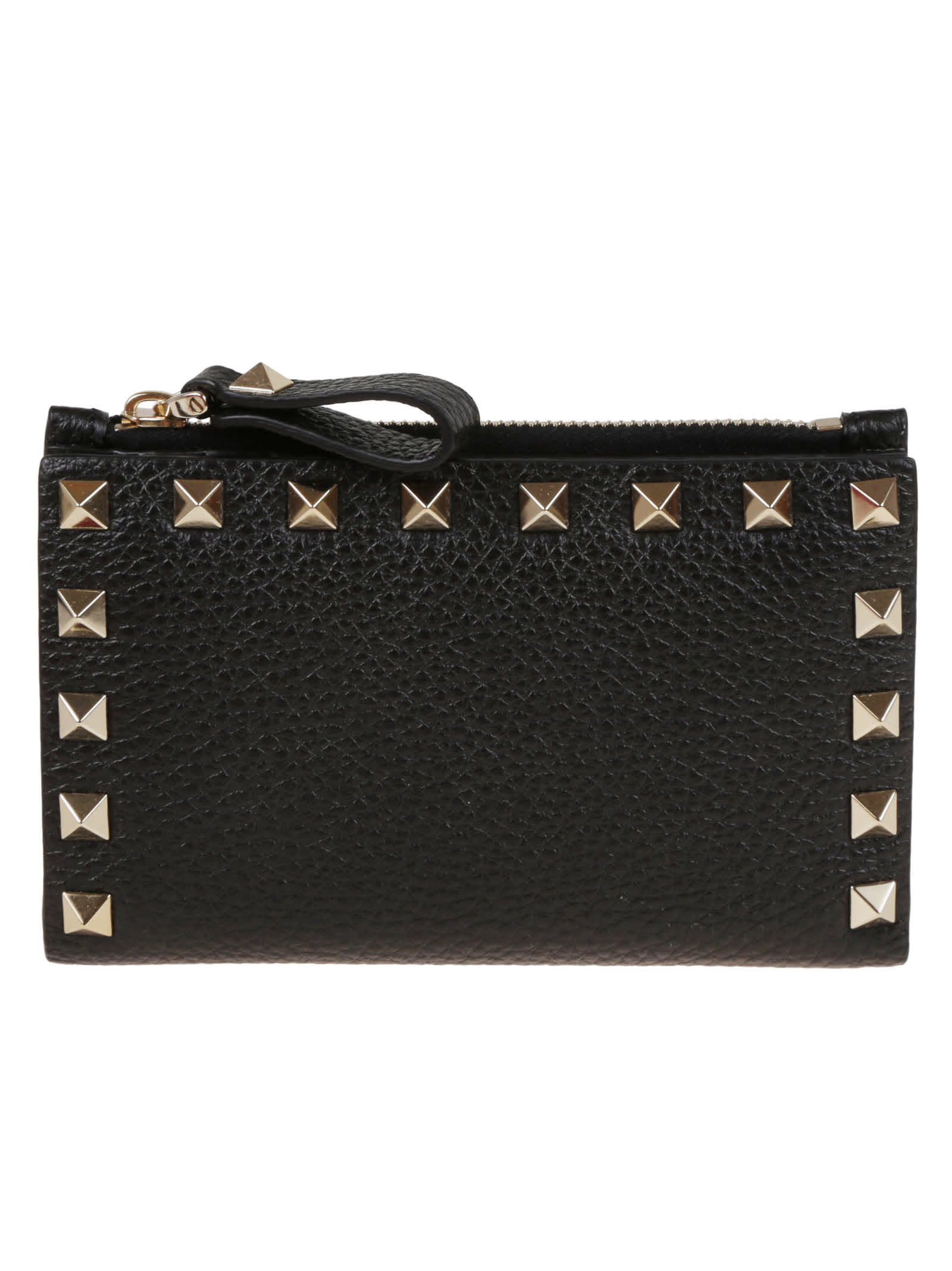 Shop Valentino Coin Purse/card Case Rockstud In No Nero