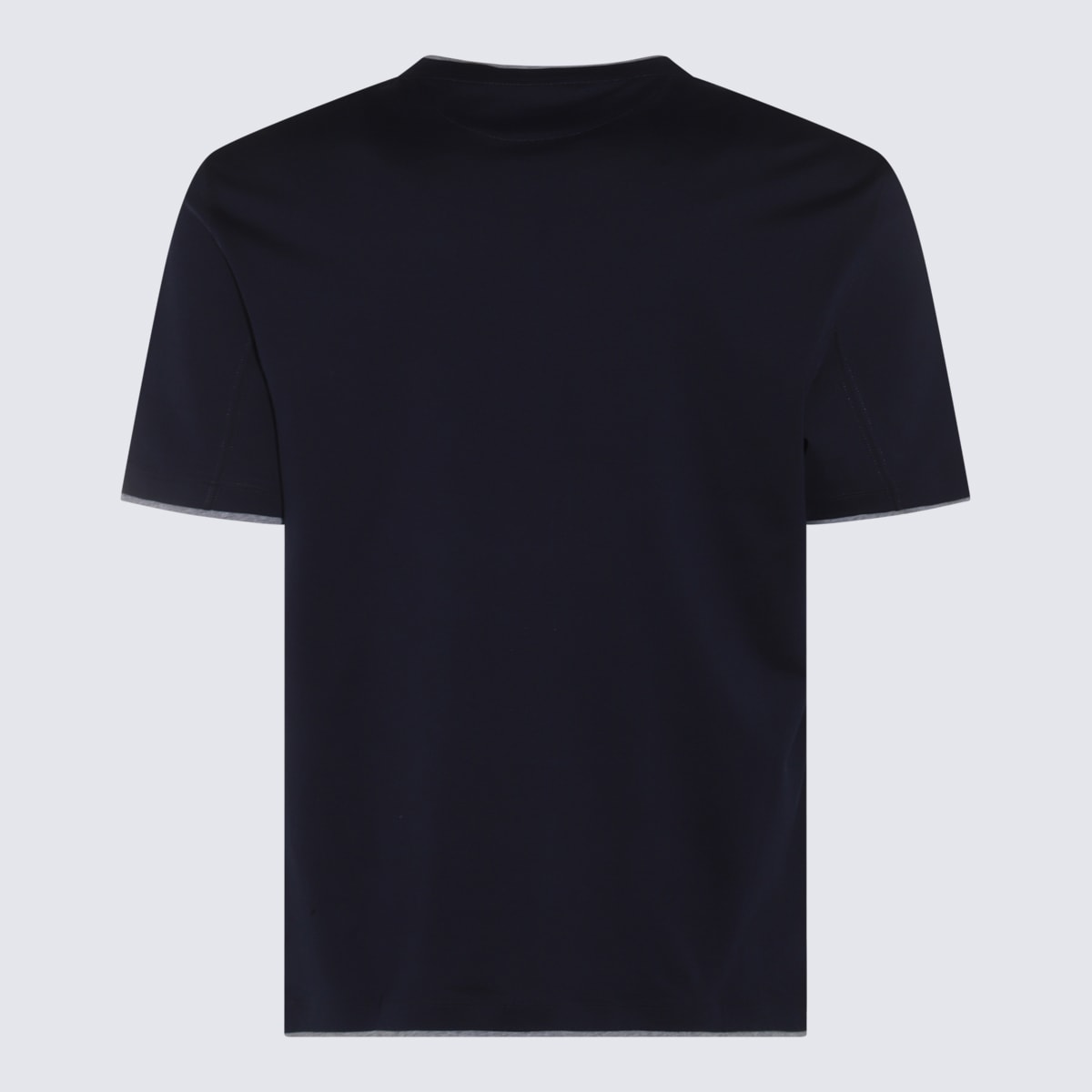 BRUNELLO CUCINELLI BLACK COTTON T-SHIRT