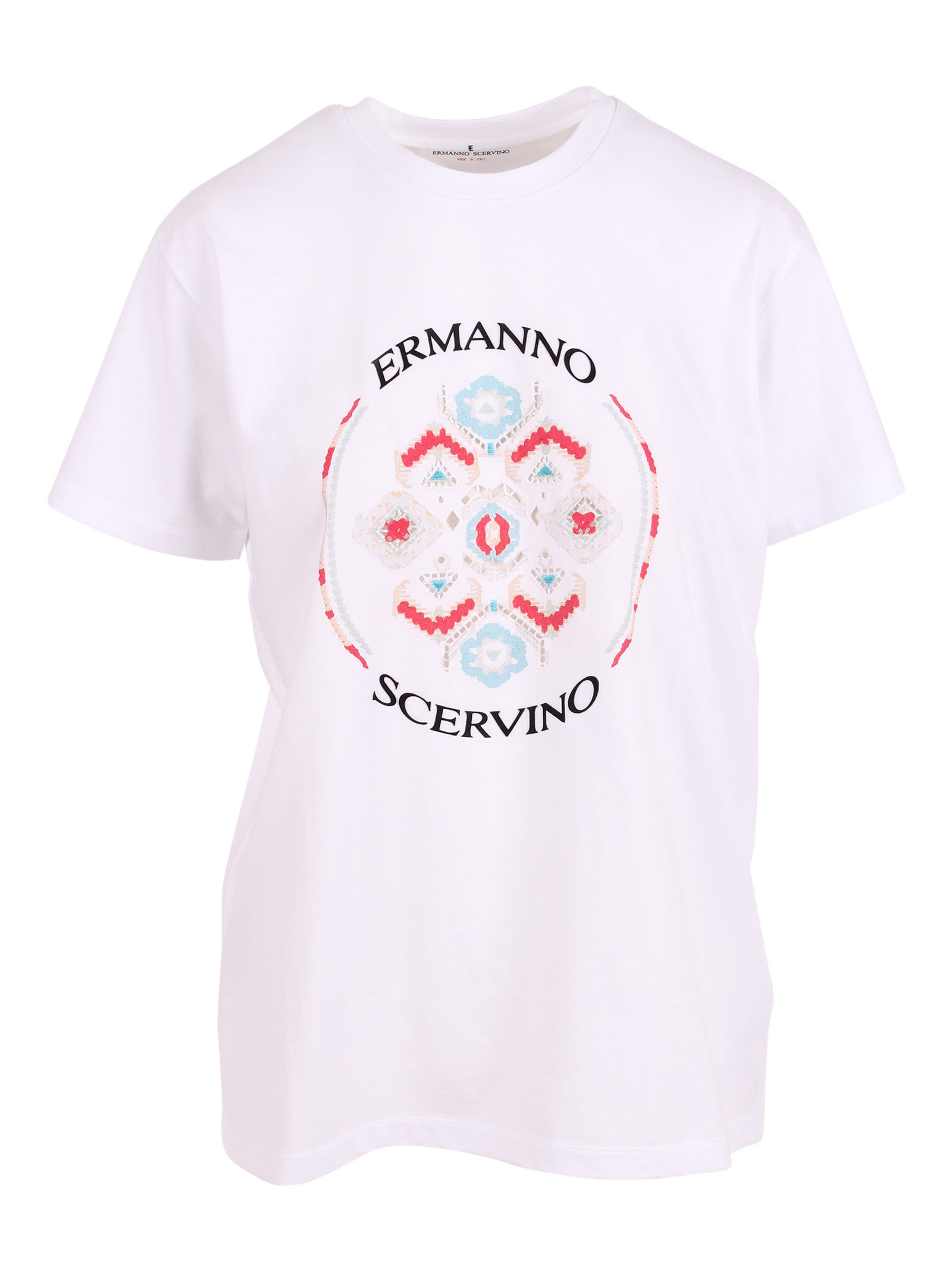 Ermanno Scervino Logo Print Cotton T-shirt