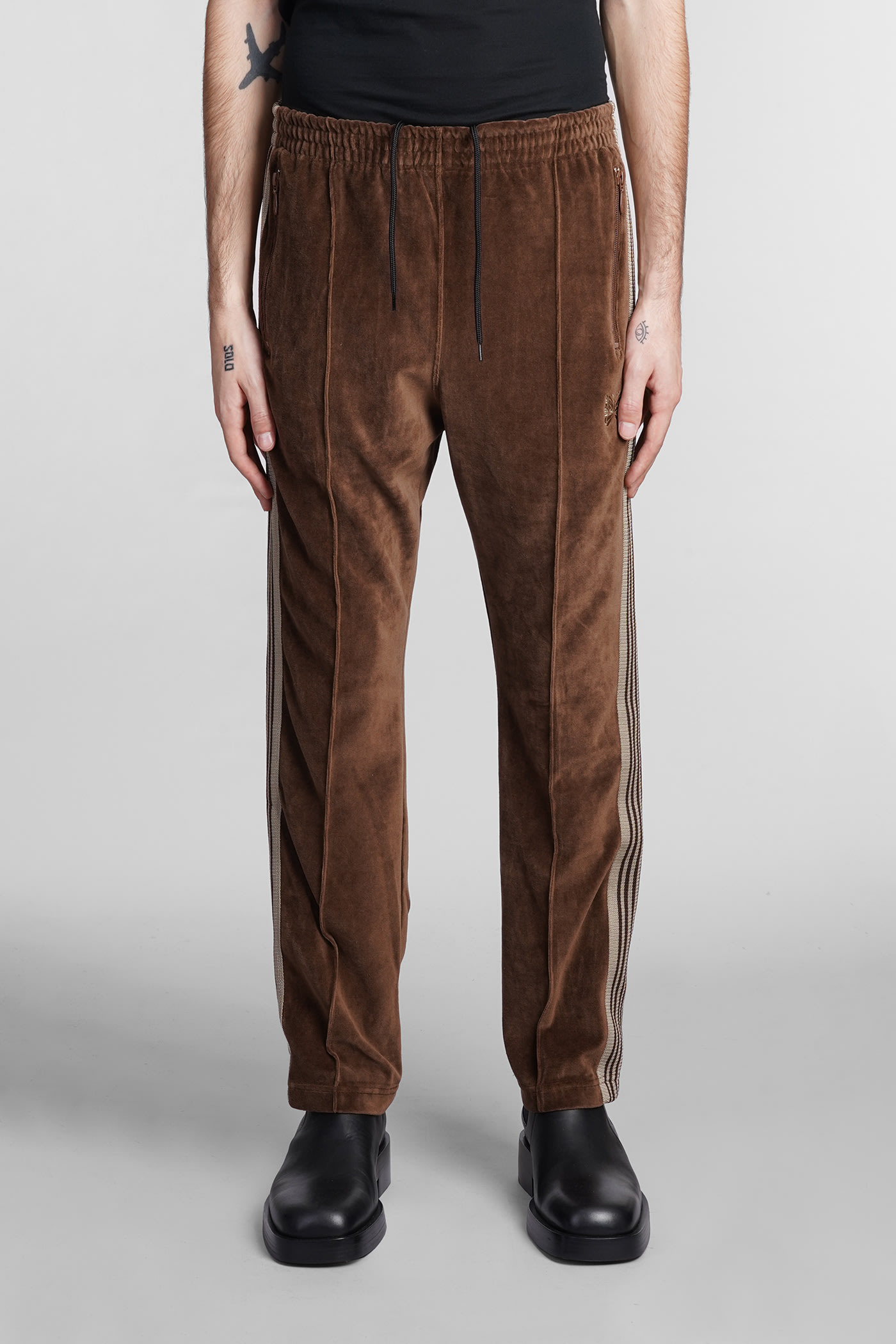 Needles Pants In Brown Cotton