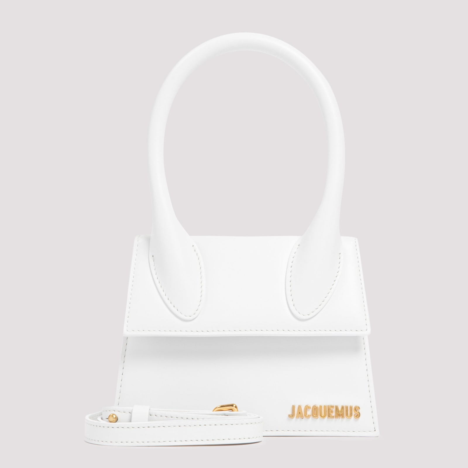 Shop Jacquemus Le Chiquito Moyen In White