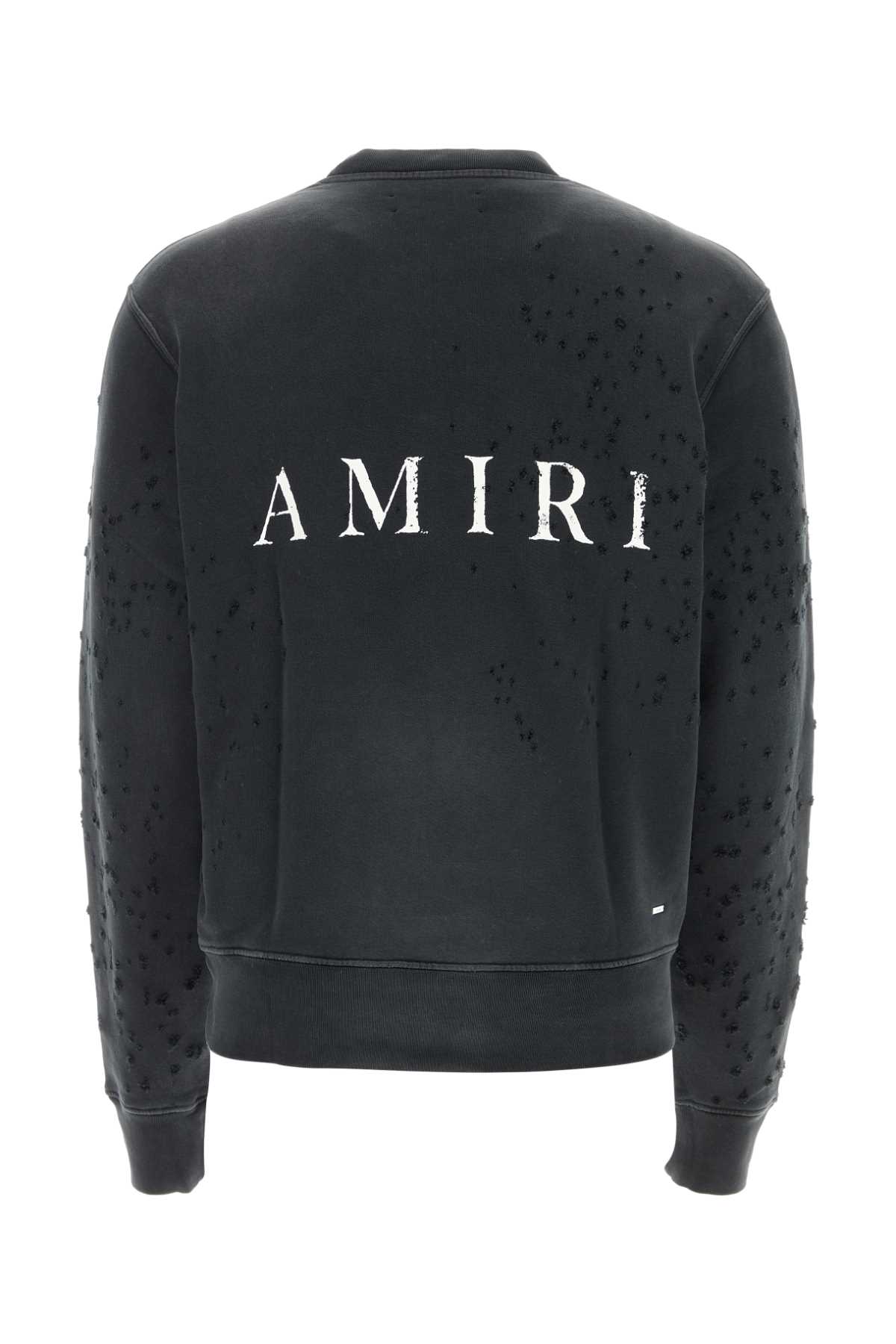 Amiri Black Cotton Sweatshirt