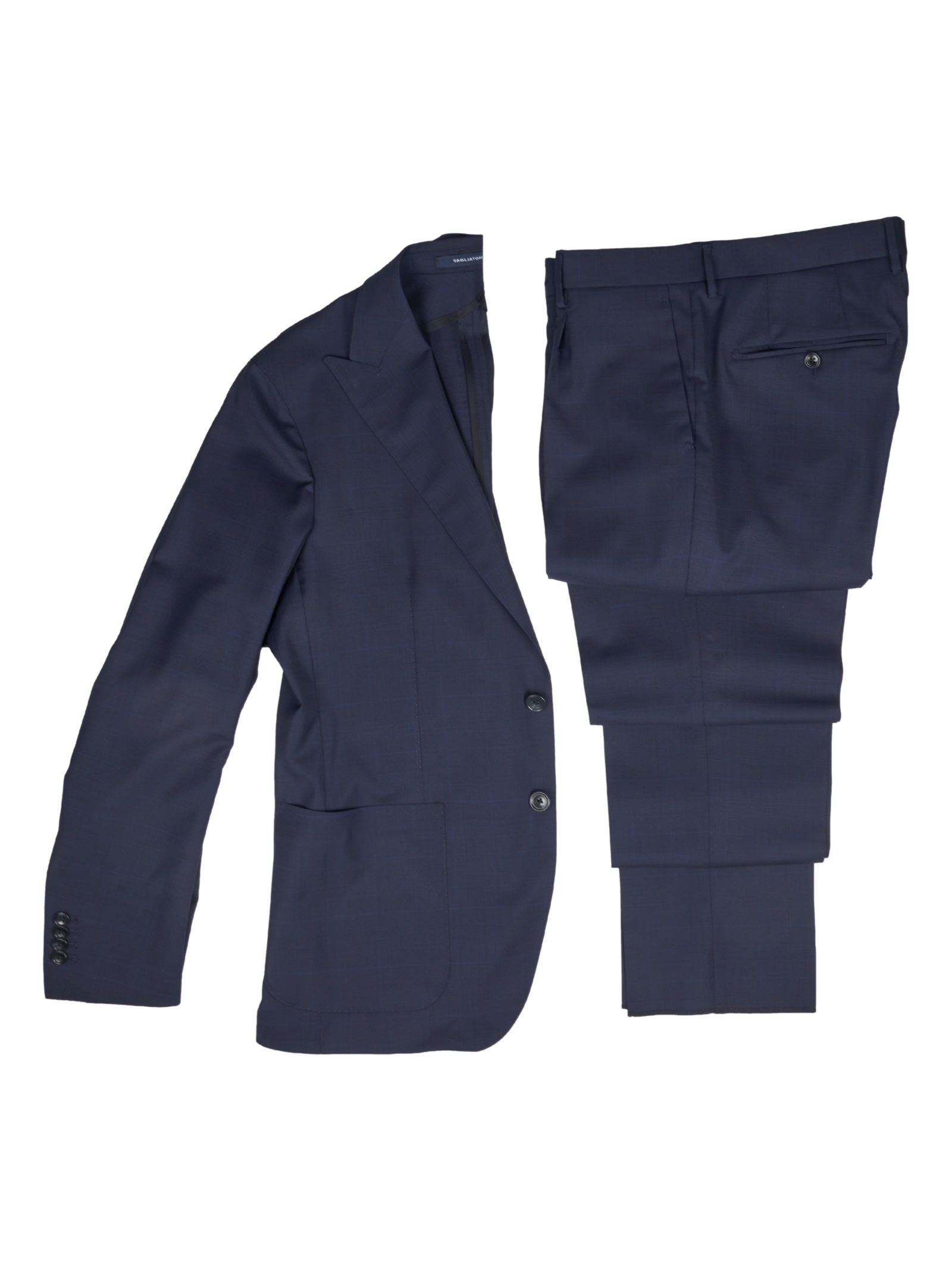 Shop Tagliatore Suit In Blue