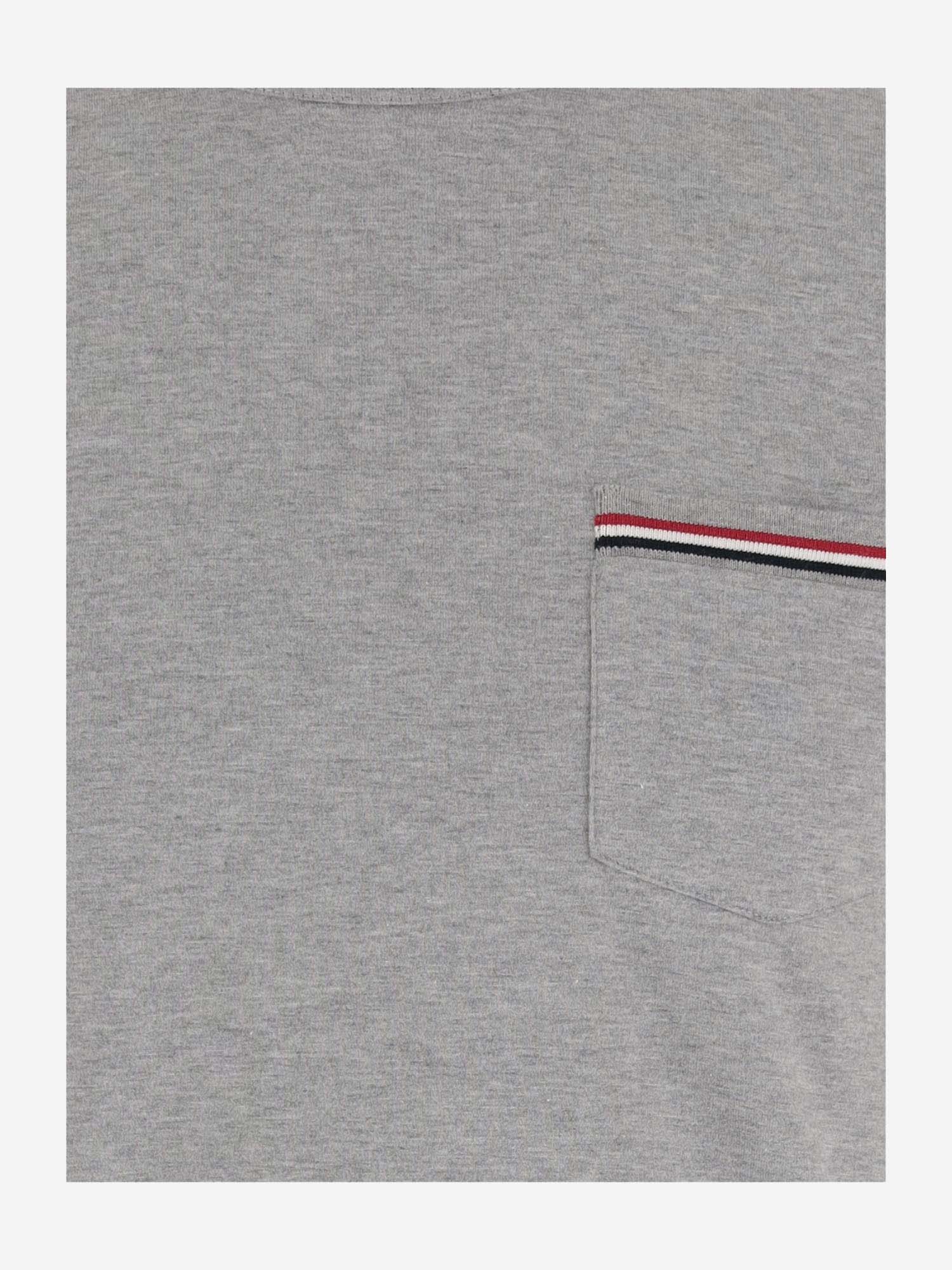 Shop Thom Browne Cotton T-shirt In Grey