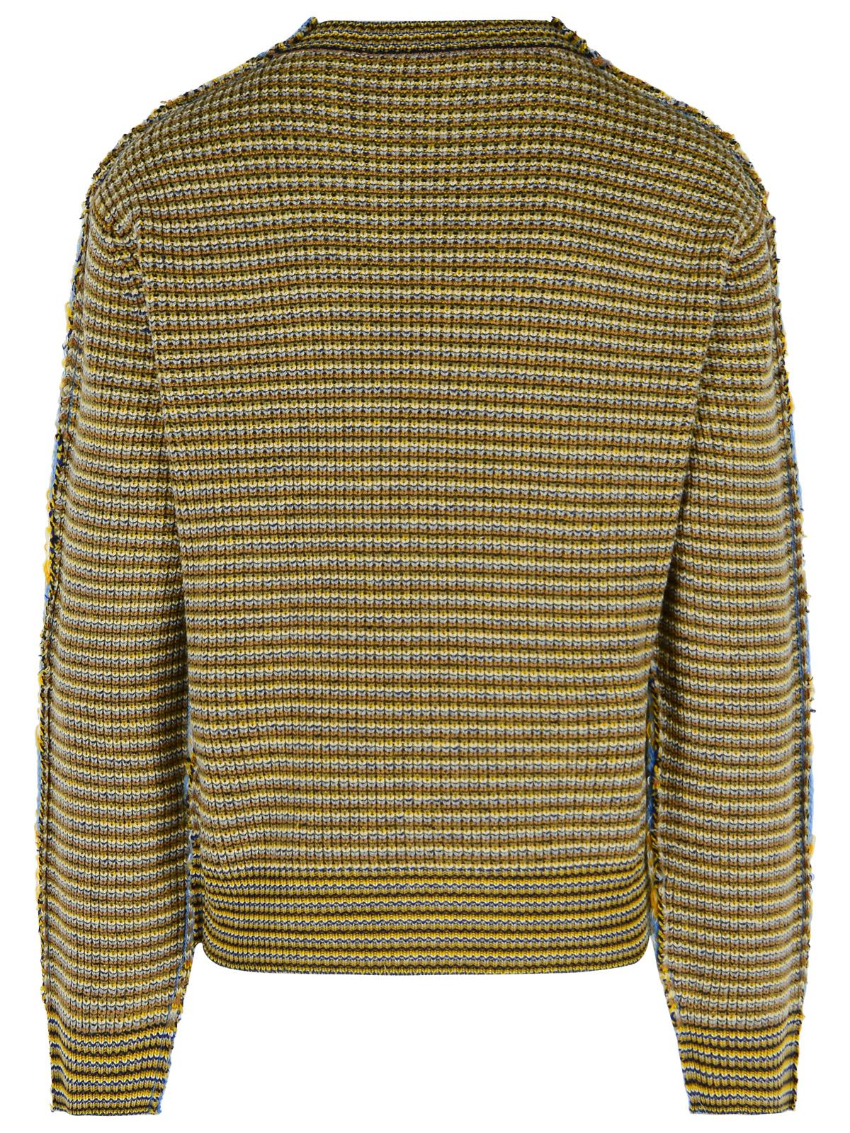 Marni Striped Pattern Round Neck Sweater In Multi