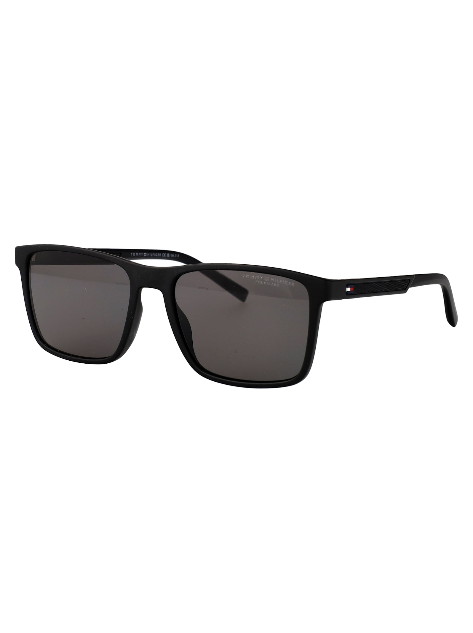 Tommy Hilfiger Black Eco Polyamide Sunglasses In Brown