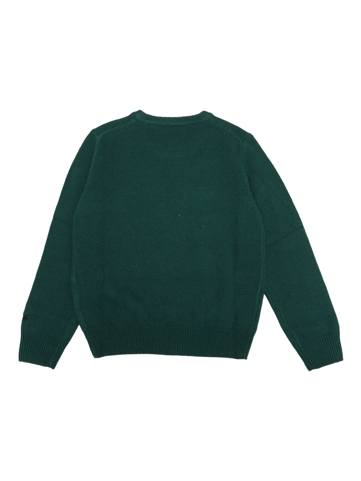 Mc2 Saint Barth Crewneck Jaquard Sweater In Multicolor