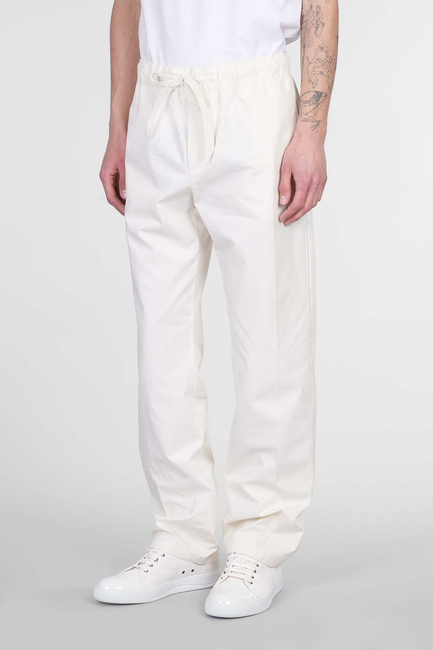 Lanvin Pants In White Cotton