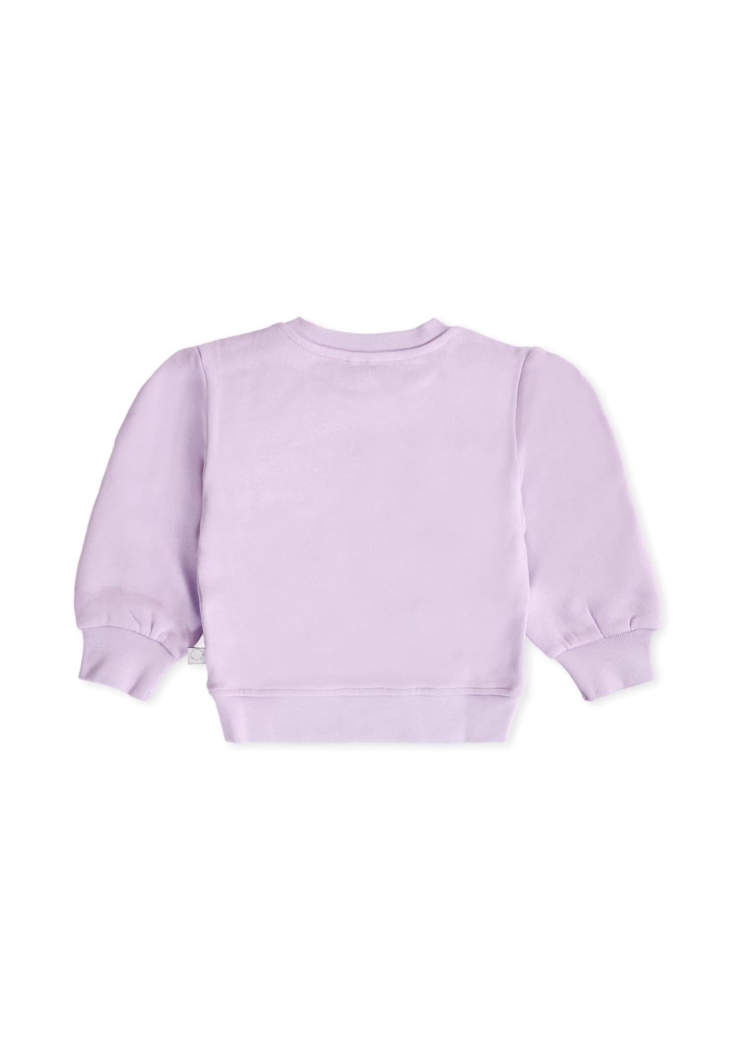 Stella Mccartney Lilac Sweatshirt For Baby Girl With Colorful Print In Purple