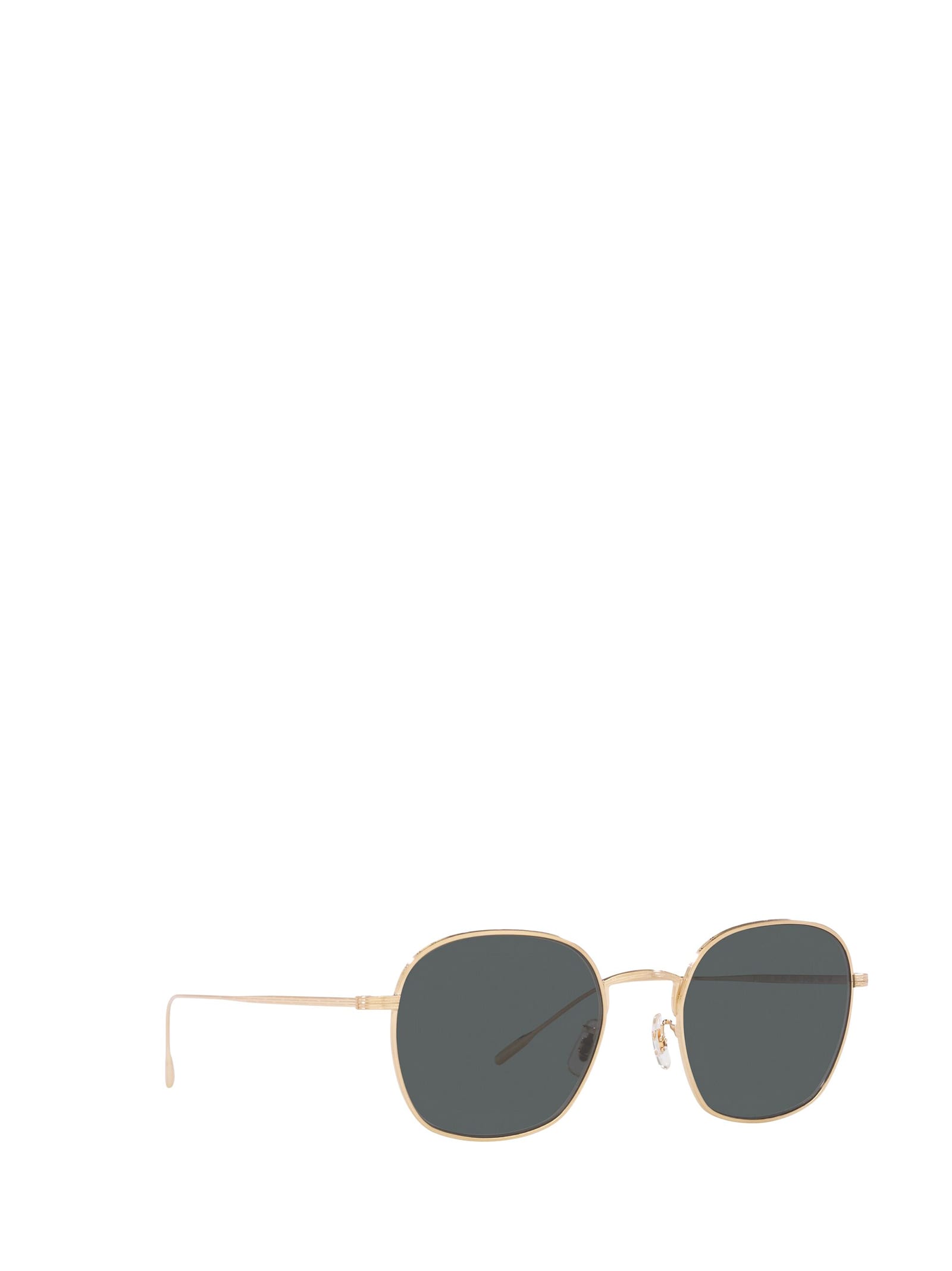 Shop Oliver Peoples Ov1307st Brushed Gold Sunglasses In 5311p2