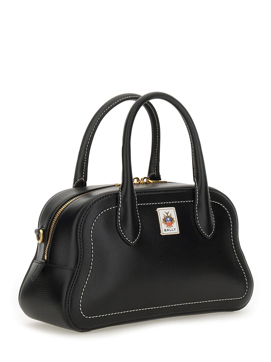 Bally Stitching Contrast Detachable Strap Top Handles Bag