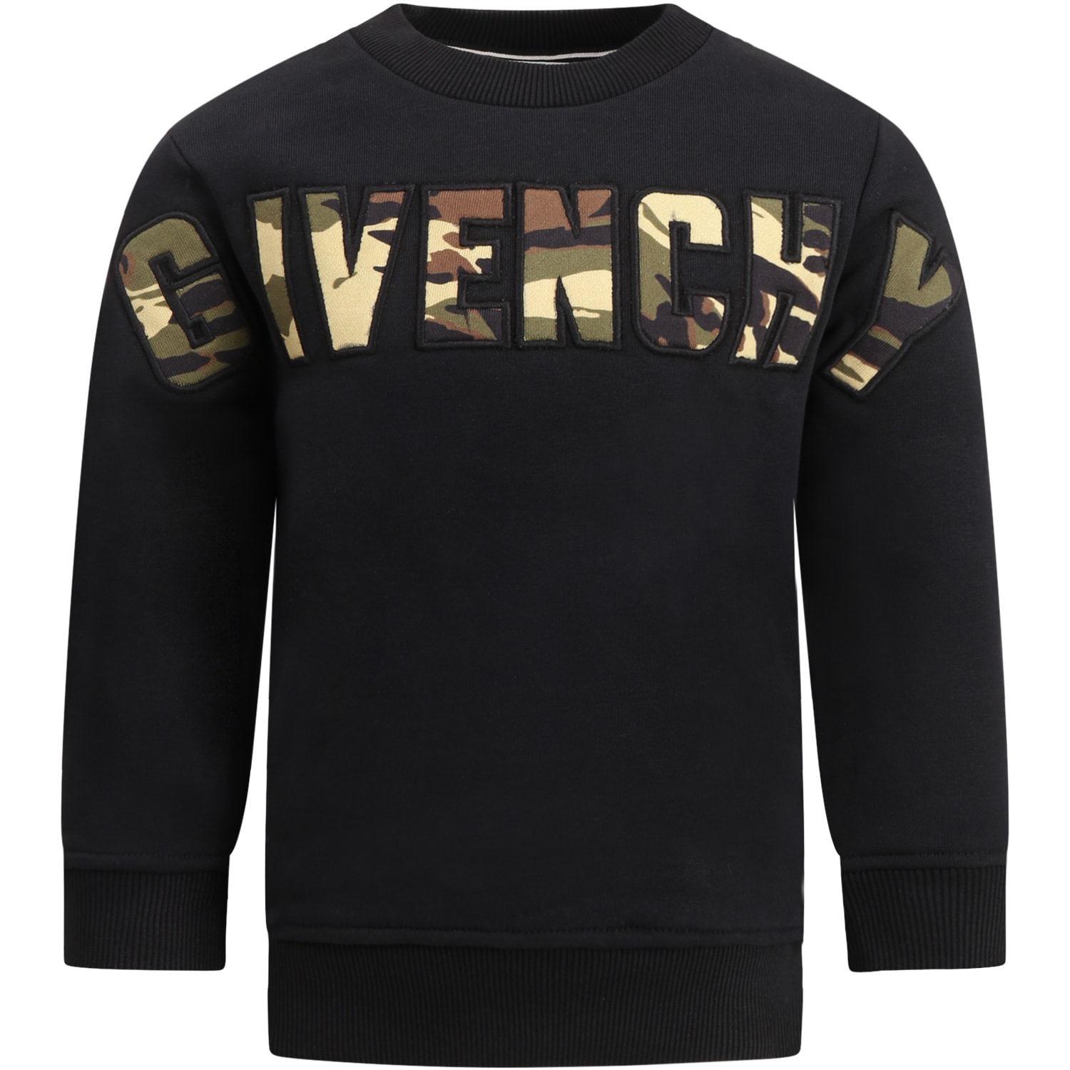 Givenchy Black Sweatshirt For Boy With Logo