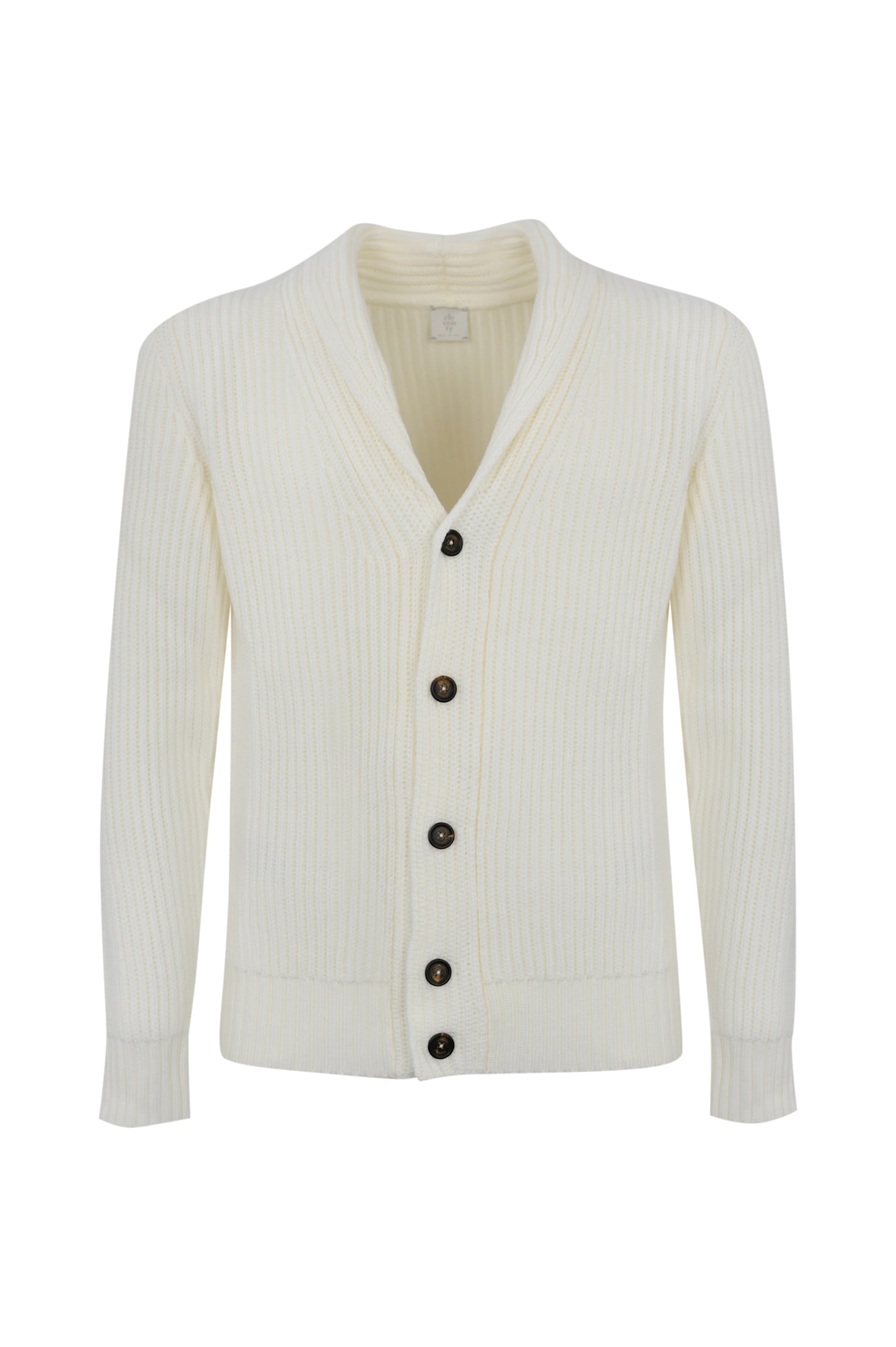 Shop Eleventy Wool Cardigan In Avorio