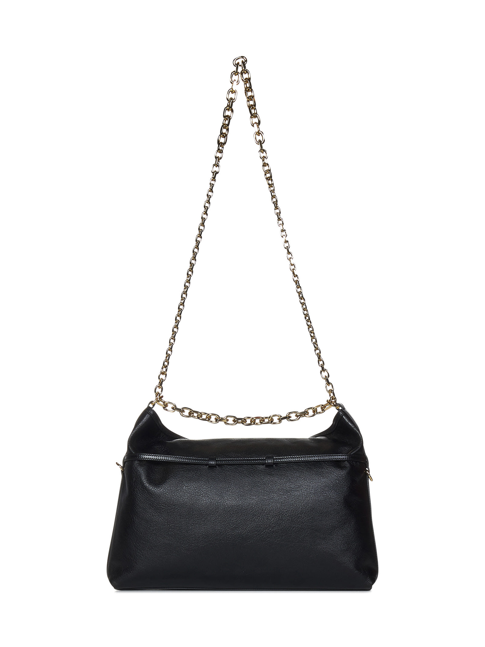 Shop Givenchy Voyou Chain Medium Shoulder Bag In Black