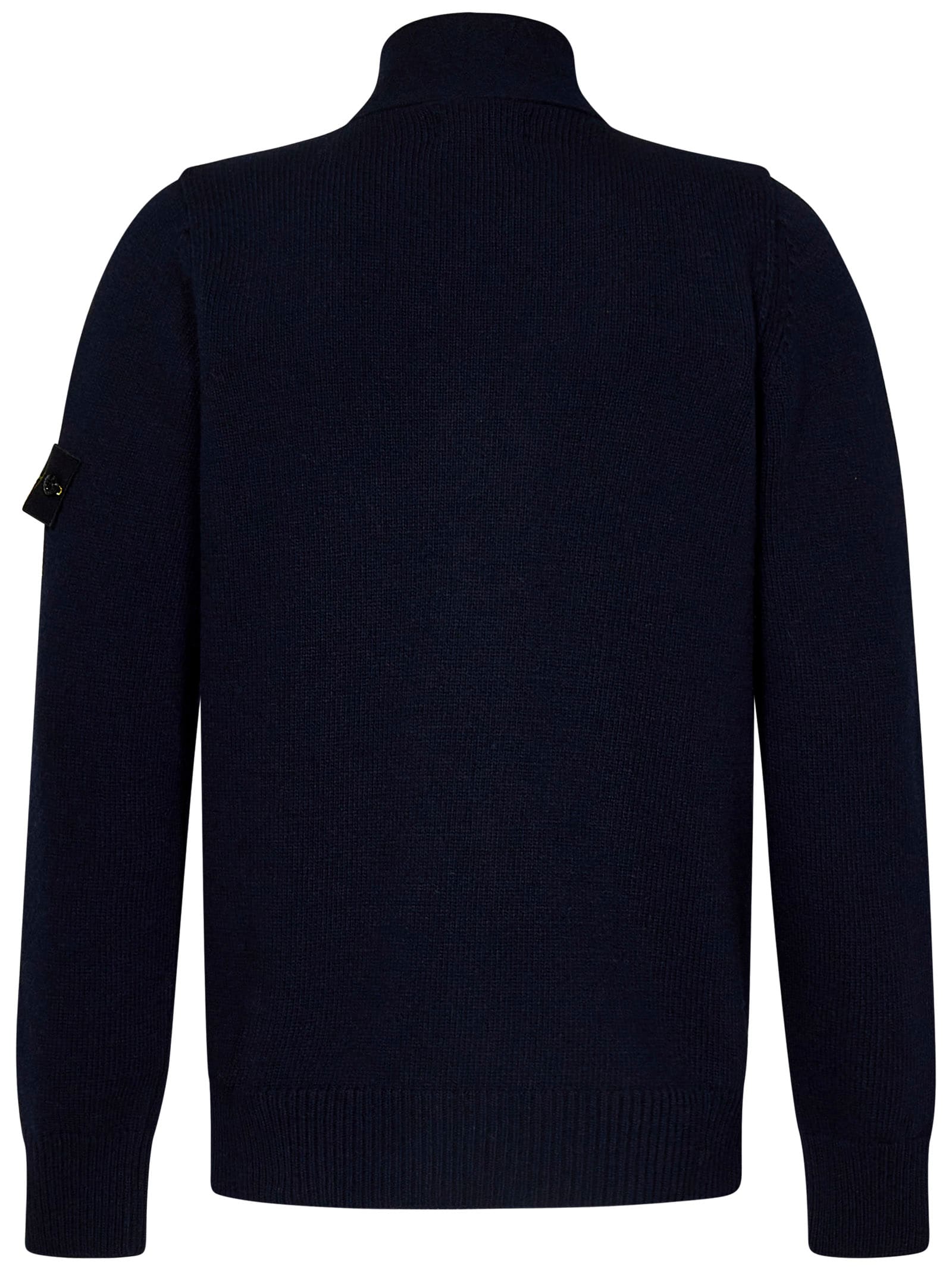 Shop Stone Island Cardigan In Blue