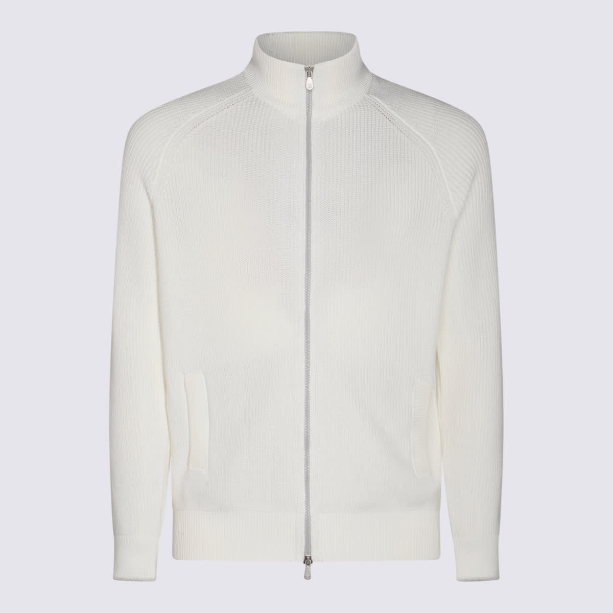 Shop Brunello Cucinelli White Cotton Knitwear