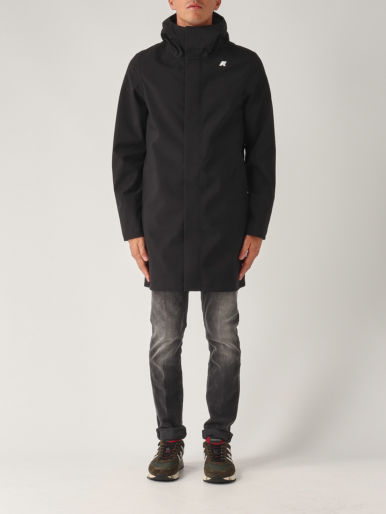 K-way Thomas Bonded Jacket In Nero