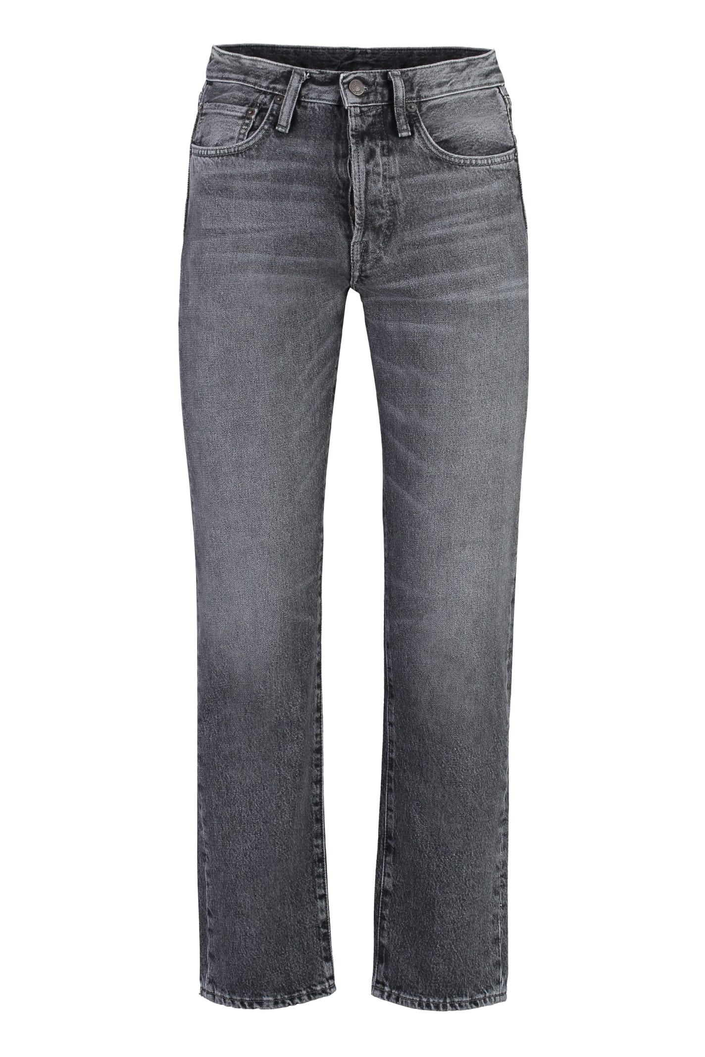 Acne Studios 5-pocket Straight-leg Jeans In Grey