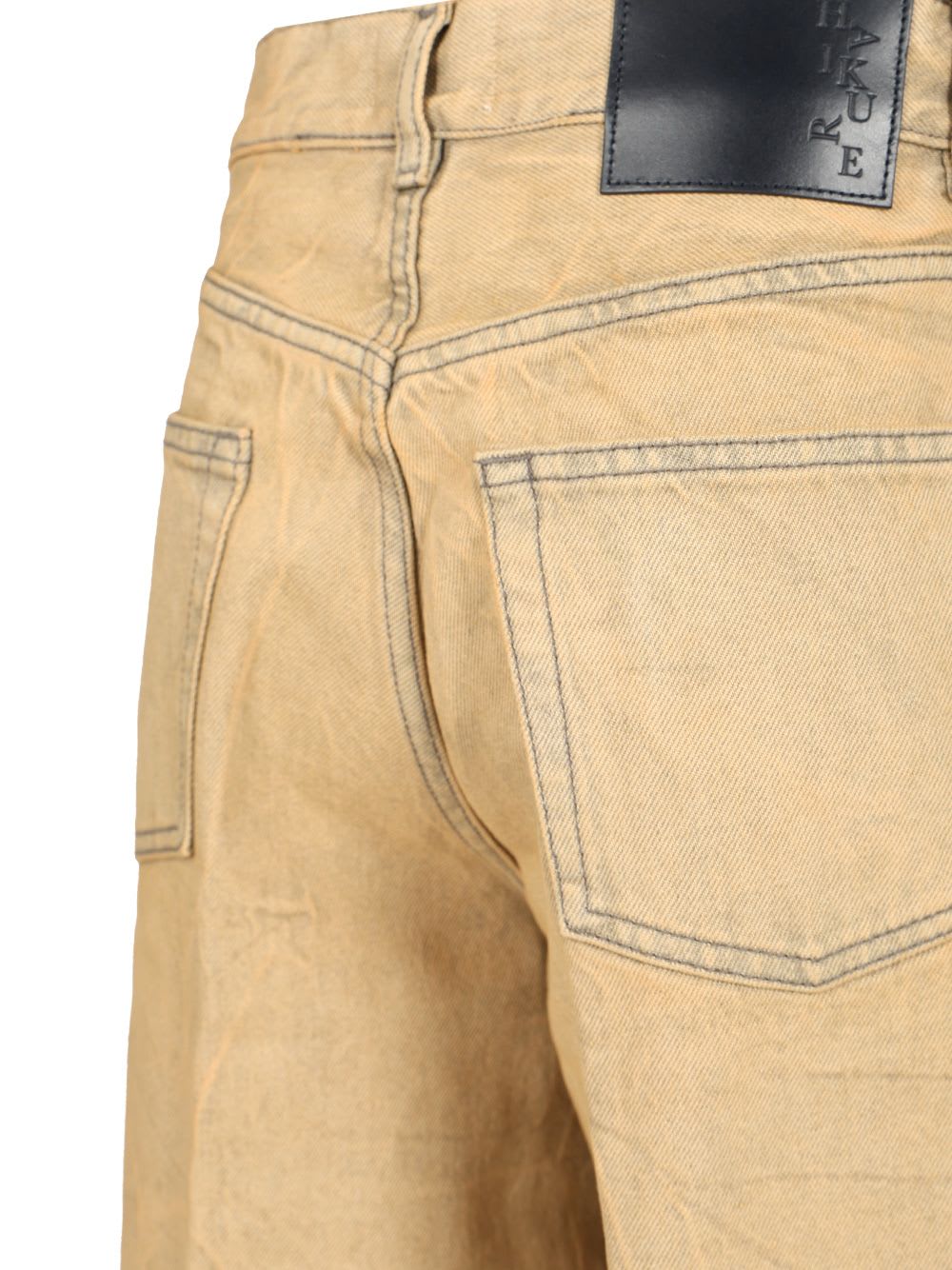 Haikure Bethany Overdyed Jeans In Overdyed Camel