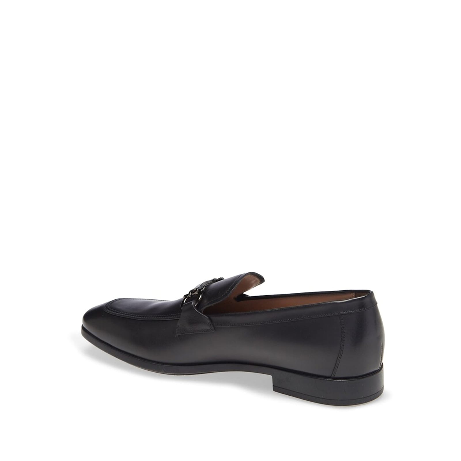 Ferragamo Man Loafers Black Size 6.5 Calfskin In Black