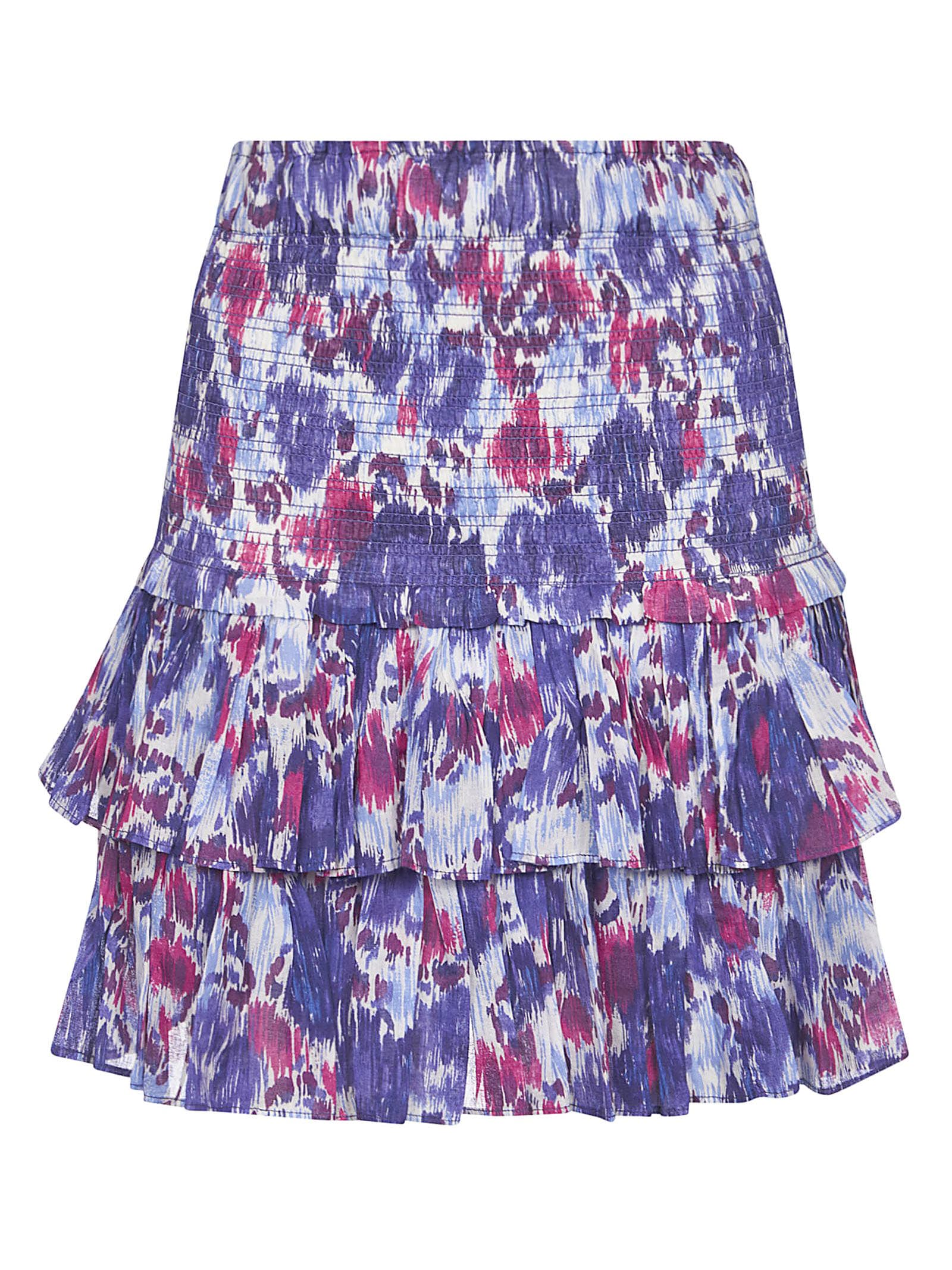 Isabel Marant Light Blue And Pink Cotton Skirt