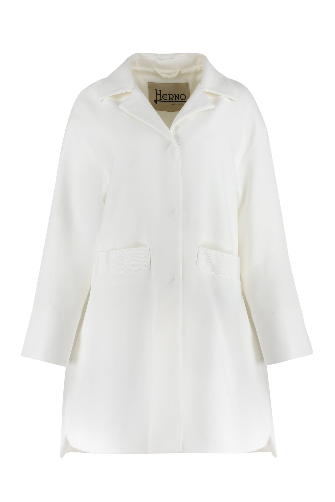 Shop Herno Cotton Jacket In White