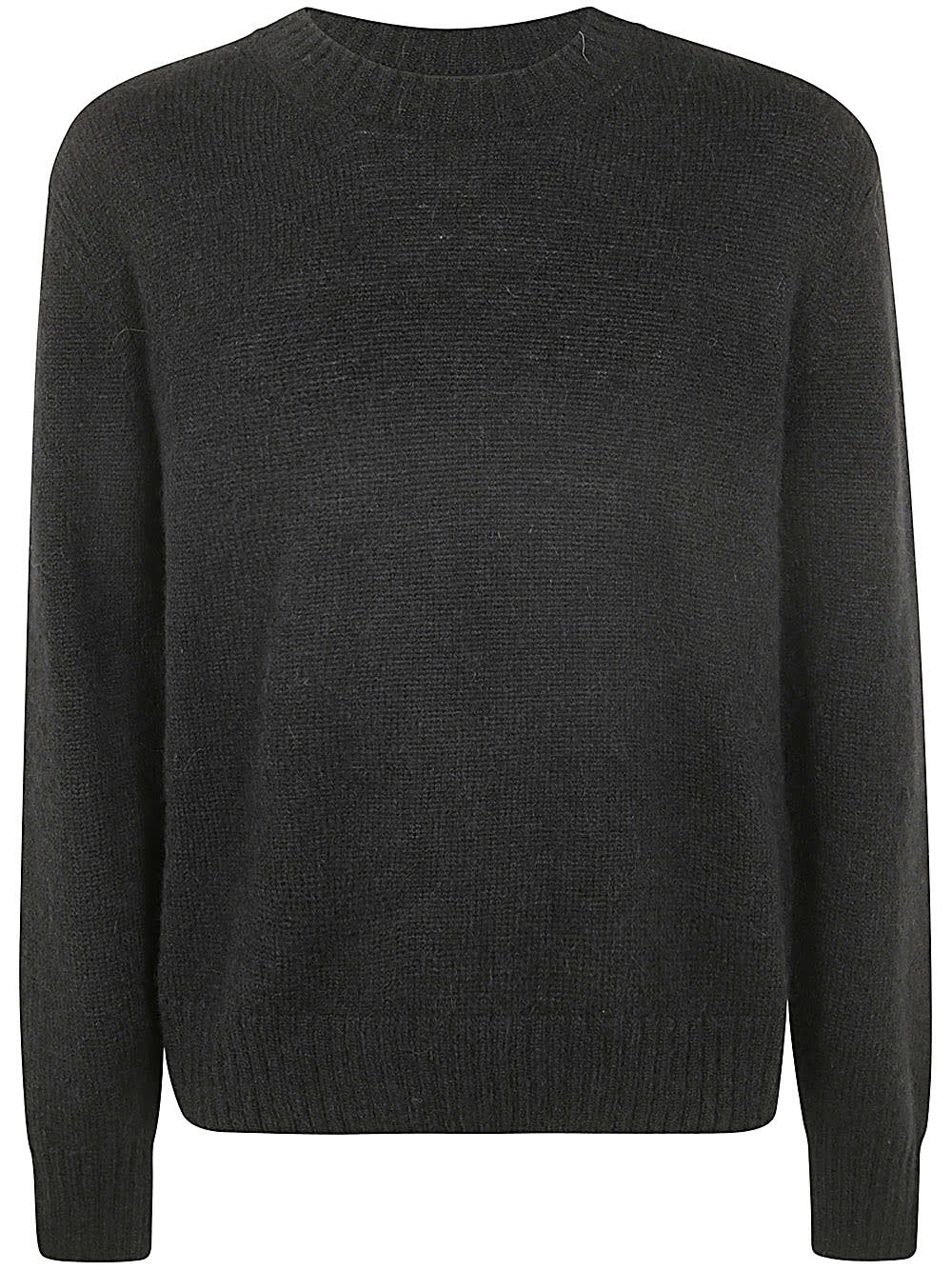 Shop Tom Ford Alpaca Blend Is Crew Neck Sweater In Black